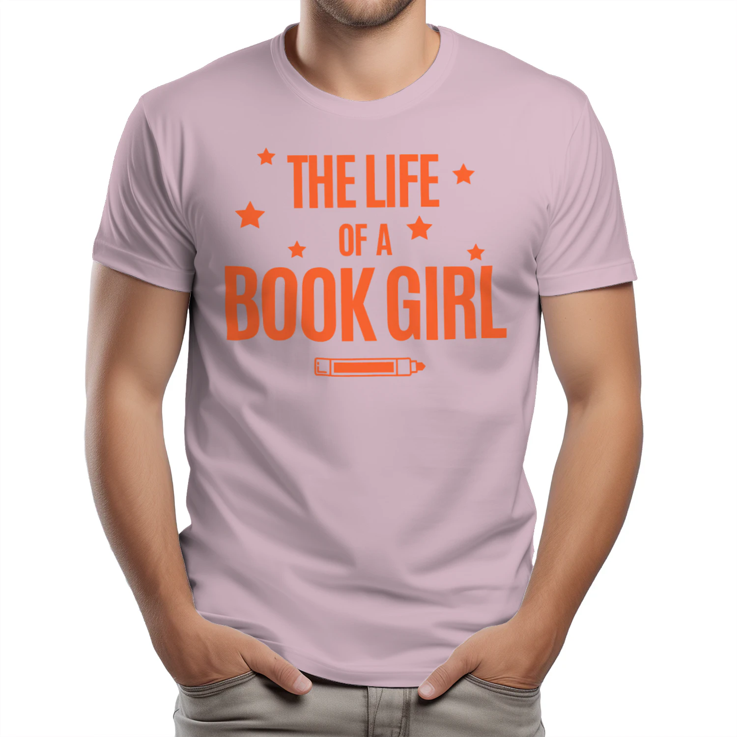 The Life Of A Book Girl V2 Heavy Cotton Light Colors T-shirt 1 Side, World Tour Book Club Gildan Tee, Readers Club Shirt, Book Lover Gifts