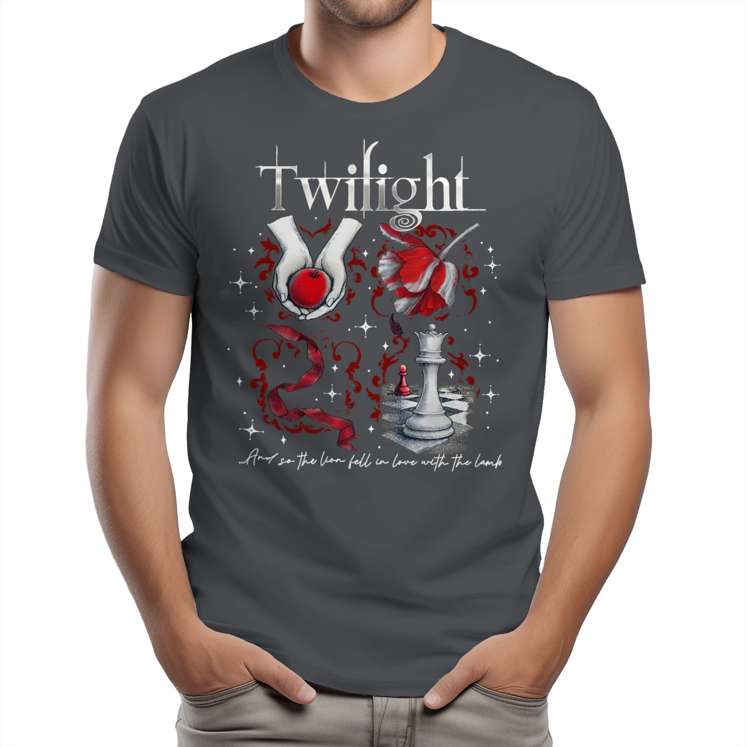 Twilight Series Heavy Cotton Dark Colors T-shirt 2 Side, Young Adult Gildan Tee, Fantasy Romance Book Shirt, Book Lover Gifts