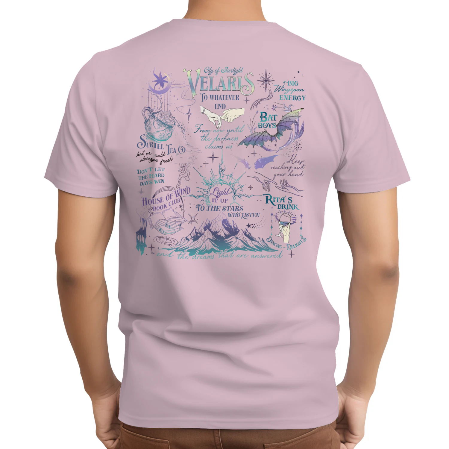 Velaris Acotar Heavy Cotton Light Colors T-shirt 2 Side, City Of Starlight Gildan Tee, Romantasy Readers Shirt, Book Lover Gifts