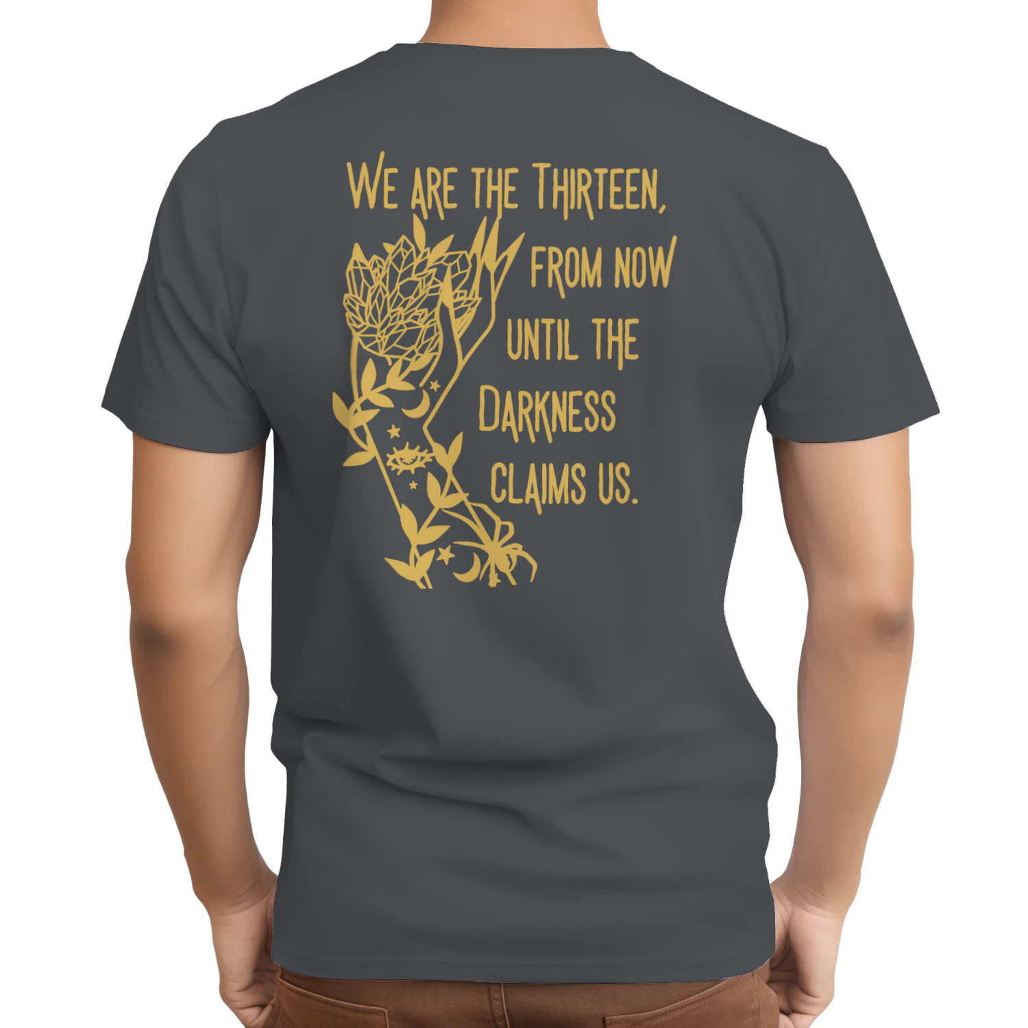 Abraxos Flower Heavy Cotton Dark Colors T-shirt 2 Side, Throne of Glass Gildan Tee, Epic High Fantasy Book Shirt, Book Lover Gifts