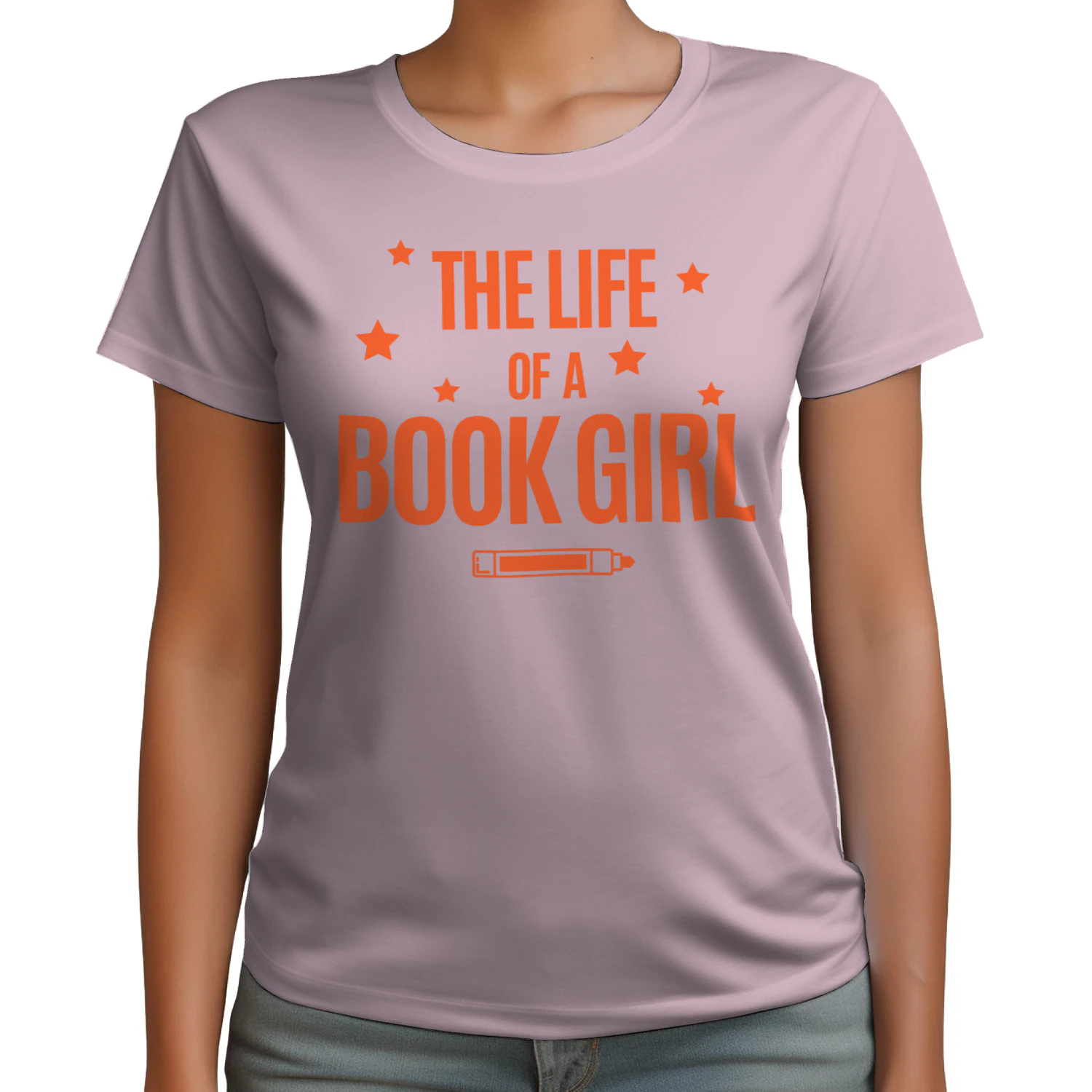 The Life Of A Book Girl V2 Heavy Cotton Light Colors T-shirt 1 Side, World Tour Book Club Gildan Tee, Readers Club Shirt, Book Lover Gifts