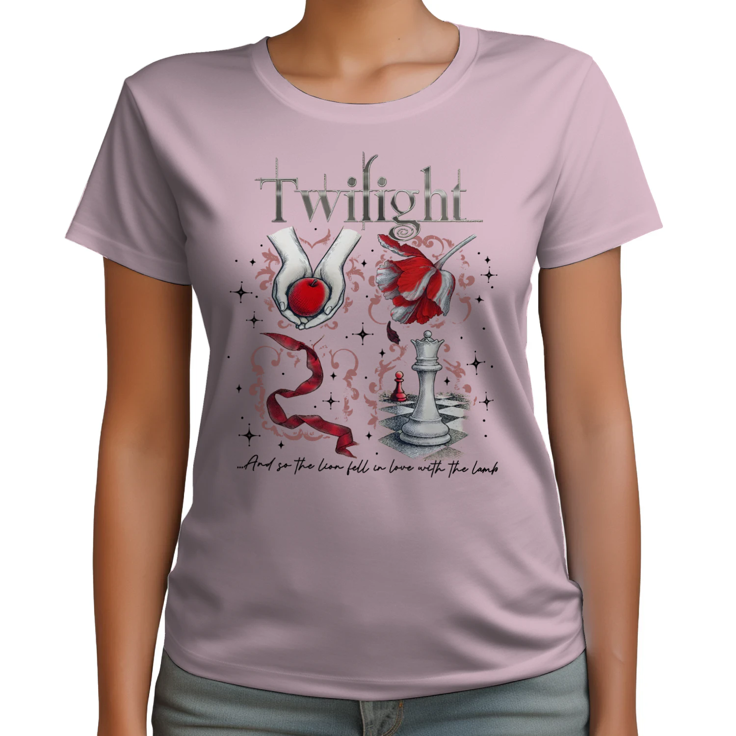 Twilight Series Heavy Cotton Light Colors T-shirt 2 Side, Young Adult Gildan Tee, Fantasy Romance Book Shirt, Book Lover Gifts