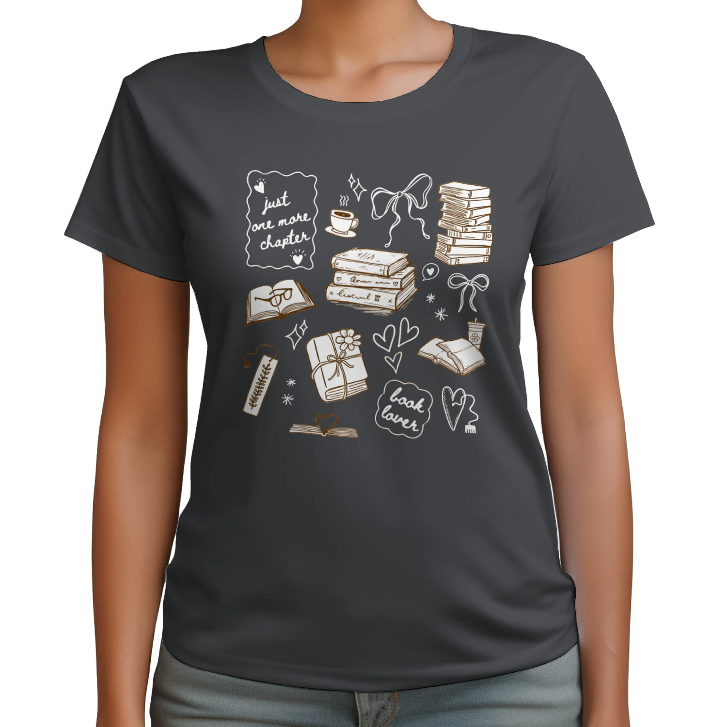 Just One More Chapter Heavy Cotton Dark Colors T-shirt 1 Side, Book Club Gildan Tee, Readers Club Shirt, Book Lover Gifts