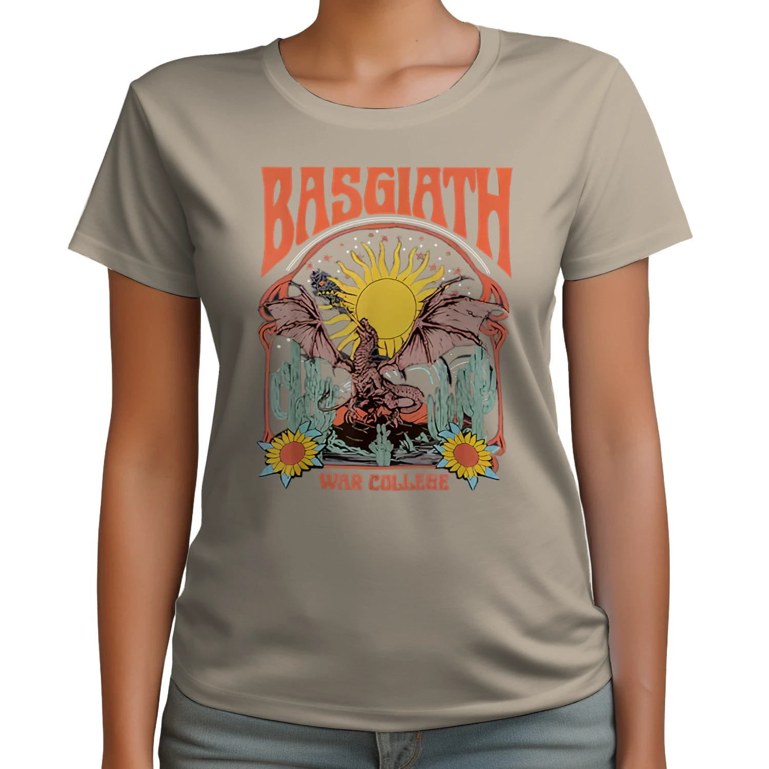 Basgiath War College Heavy Cotton T-shirt 1 Side, Fourth Wing Gildan Tee, Dark Romance Book Shirt, Book Lover Gifts