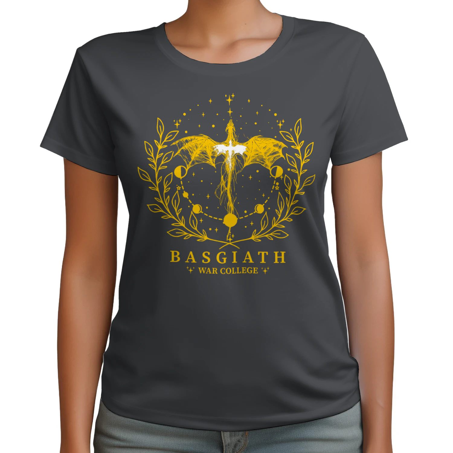 Basgiath War College Heavy Cotton Shirt 2 Side, Fourth Wing Series Tee, Romantasy Shirt, Book Lover Gifts