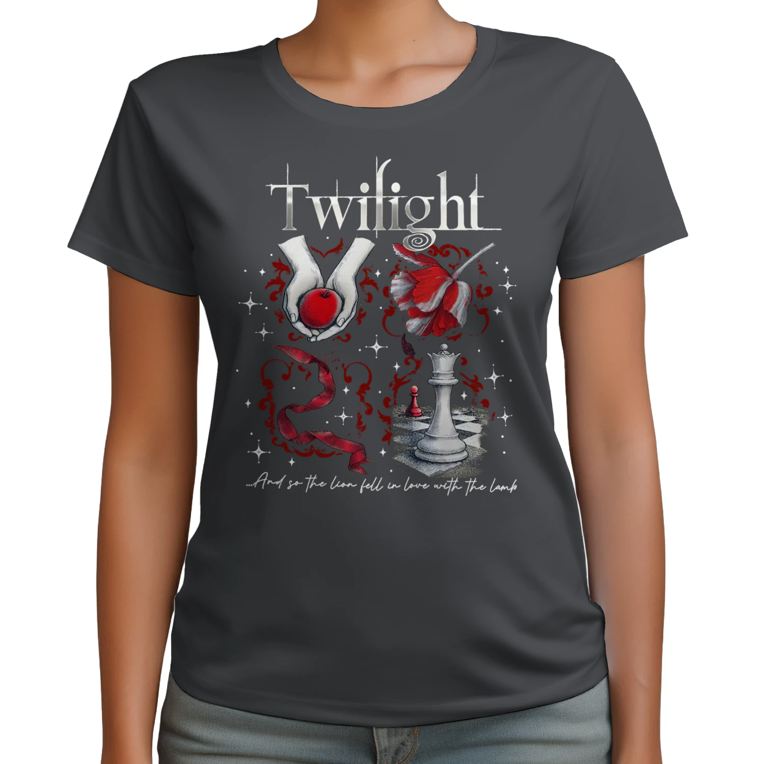 Twilight Series Heavy Cotton Dark Colors T-shirt 2 Side, Young Adult Gildan Tee, Fantasy Romance Book Shirt, Book Lover Gifts