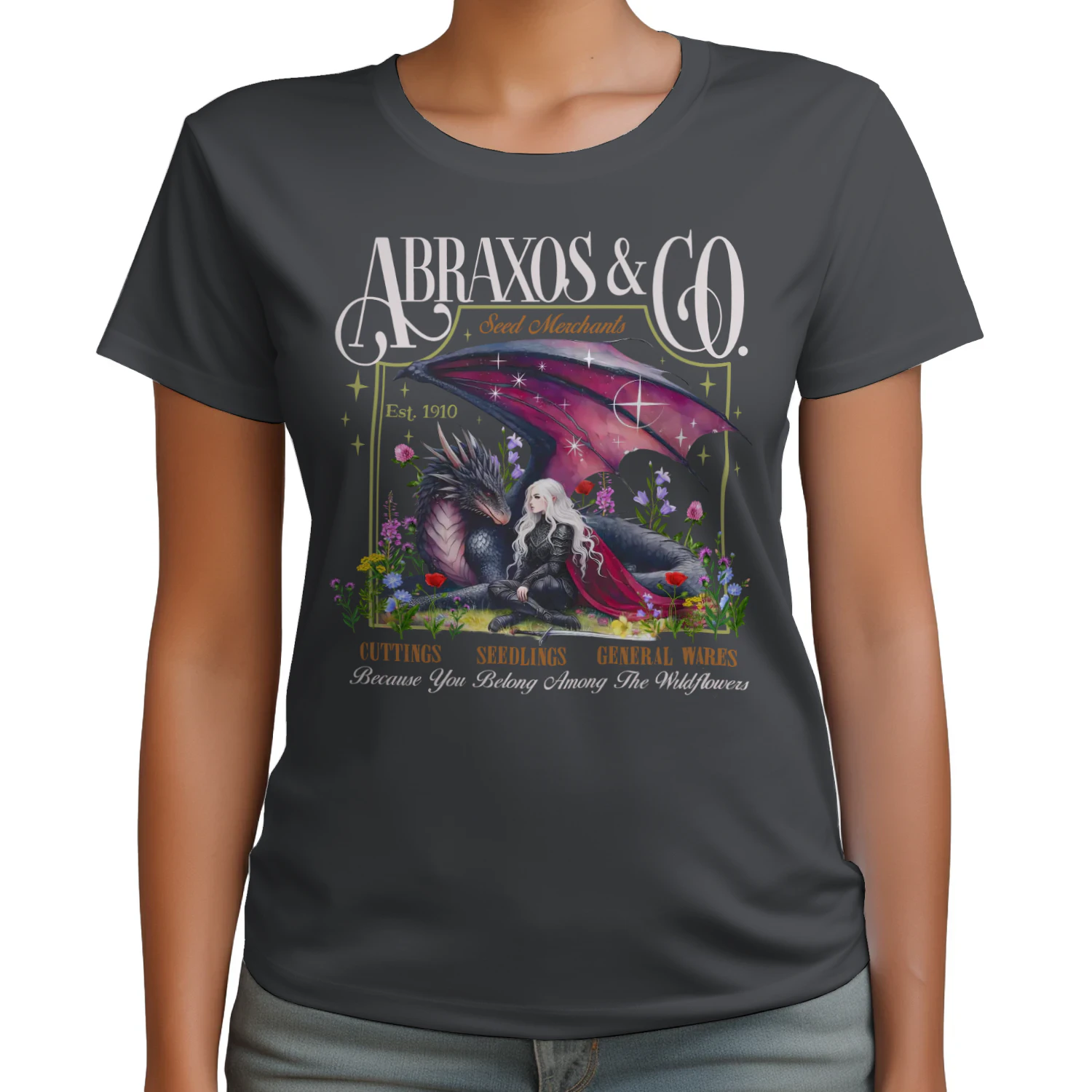 Abraxos Manon Blackbeak Heavy Cotton Dark Colors T-shirt 1 Side, Throne of Glass Gildan Tee, High Fantasy Book Shirt, Book Lover Gifts