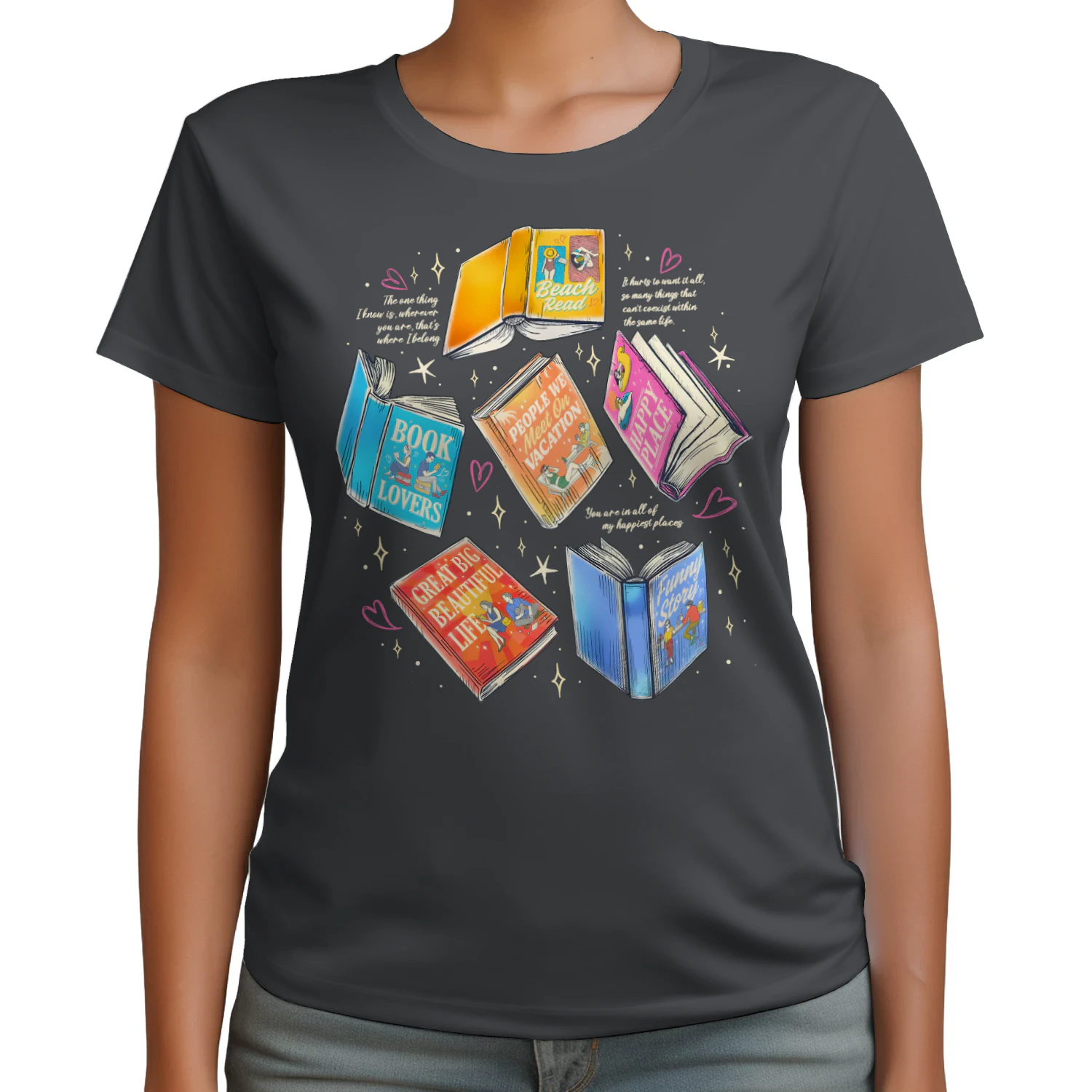 Literature Book Heavy Cotton Shirt 2 Side, Novels Book Tee, Series Book Shirt, Book Lover Gifts