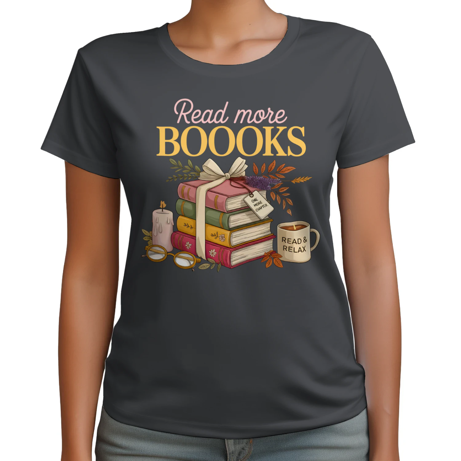Read More Books Heavy Cotton Dark Colors T-shirt 1 Side, Book Club Gildan Tee, Readers Club Shirt, Book Lover Gifts