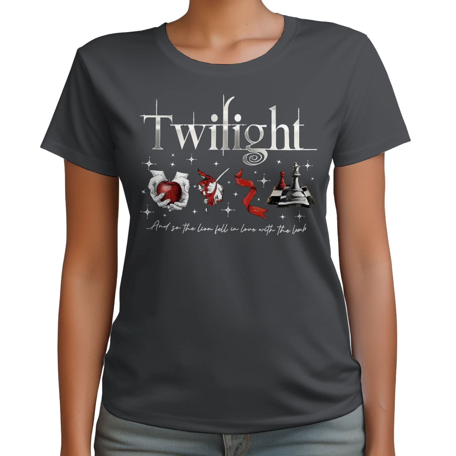 Twilight Series Heavy Cotton Dark Colors T-shirt 2 Side, Young Adult Gildan Tee, Fantasy Romance Book Shirt, Book Lover Gifts