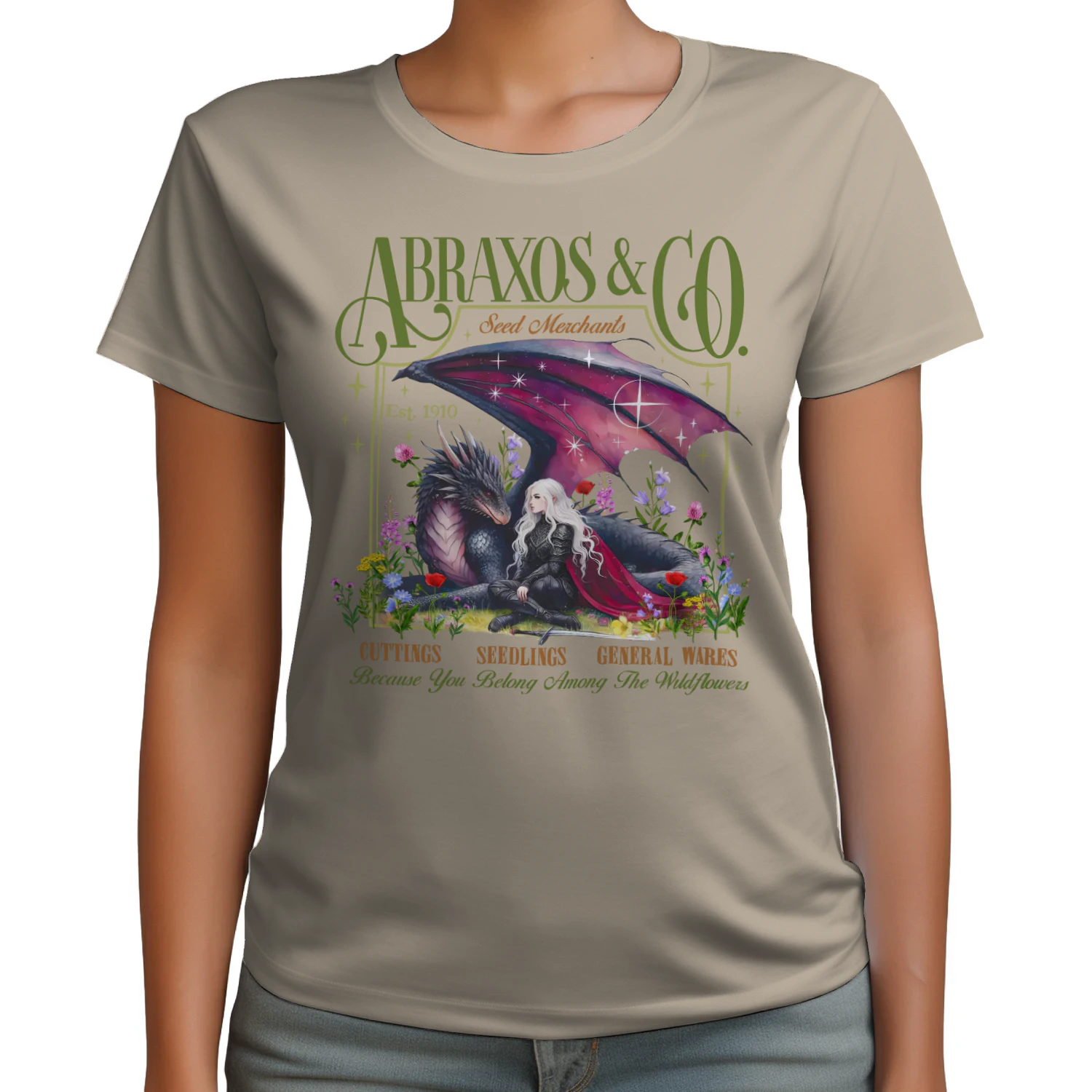 Abraxos Manon Blackbeak Heavy Cotton Light Colors T-shirt 1 Side, Throne of Glass Gildan Tee, High Fantasy Book Shirt, Book Gifts