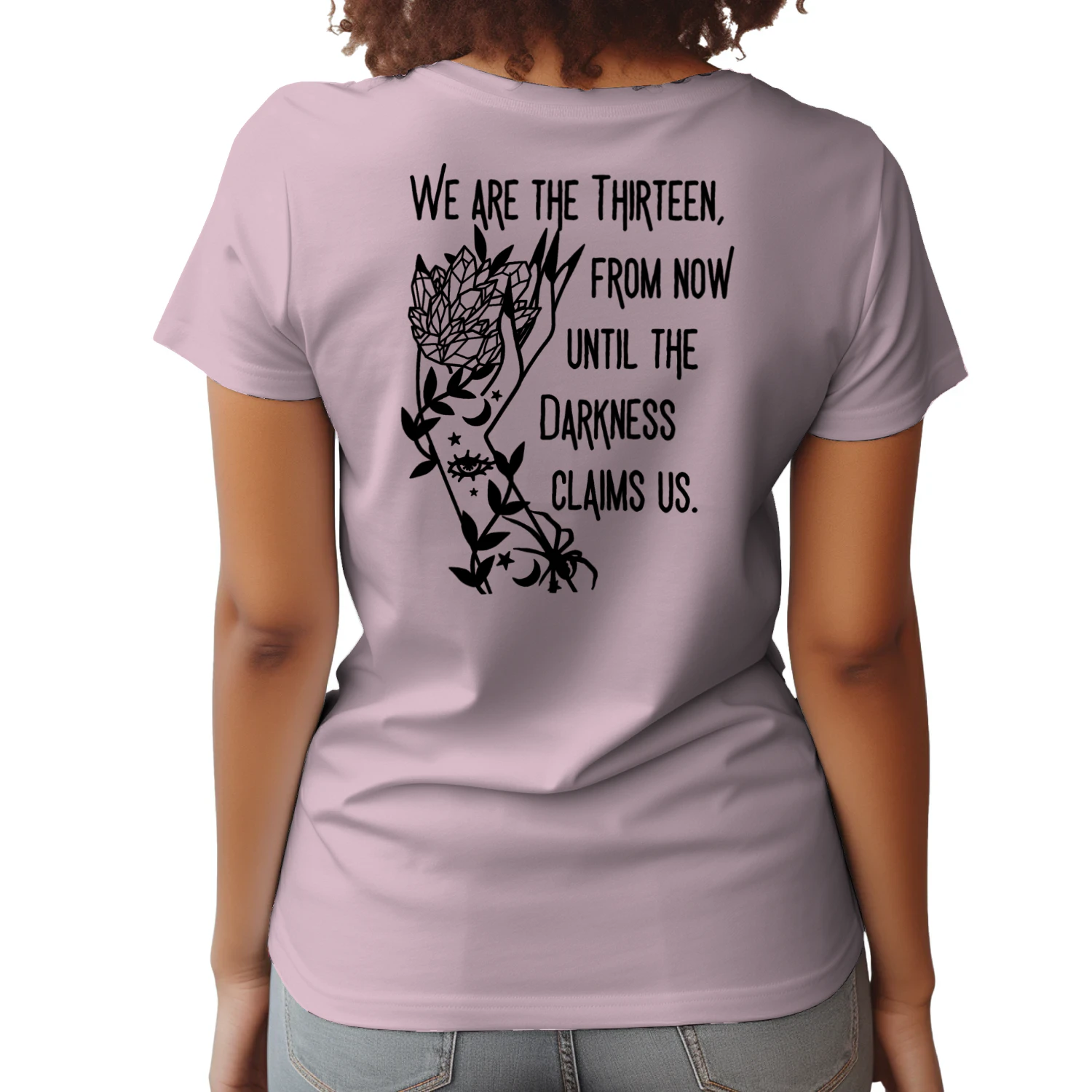 Abraxos Flower Heavy Cotton Light Colors T-shirt 2 Side, Throne of Glass Gildan Tee, Epic High Fantasy Book Shirt, Book Lover Gifts