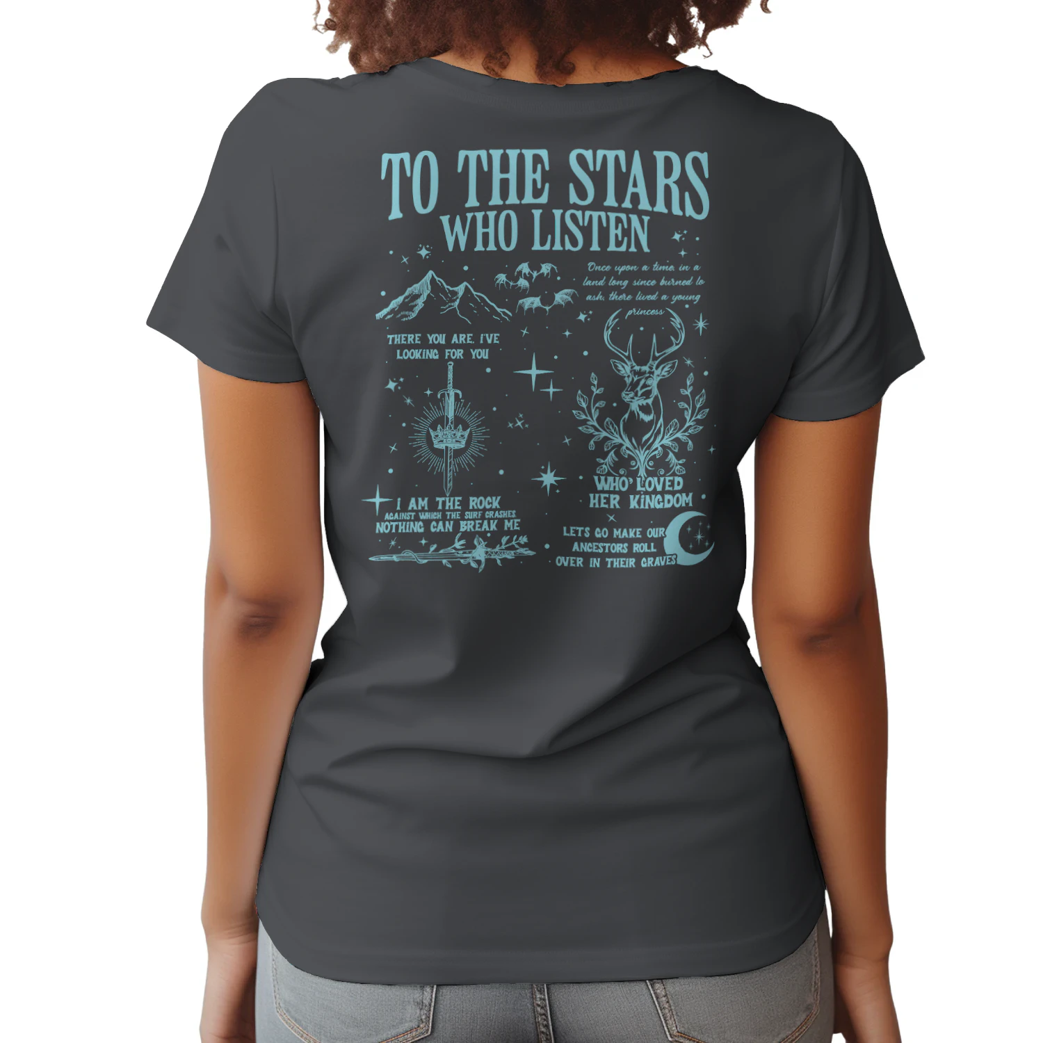 Velaris City Of Starlight Heavy Cotton Dark Colors T-shirt 2 Side, ACOTAR Gildan Tee, Fantasy Romance Book Shirt, Book Lover Gifts