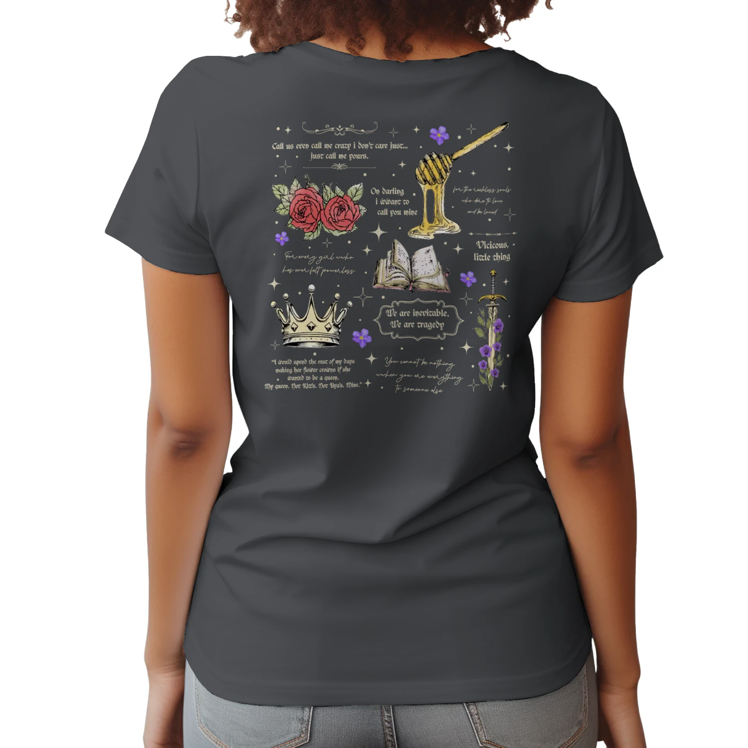 My Weekend Is Fully Booked Heavy Cotton Dark Colors T-shirt 2 Side, Fearless The Powerless Trilogy Gildan Tee, Young Adult Book Shirt, Book Lover Gifts