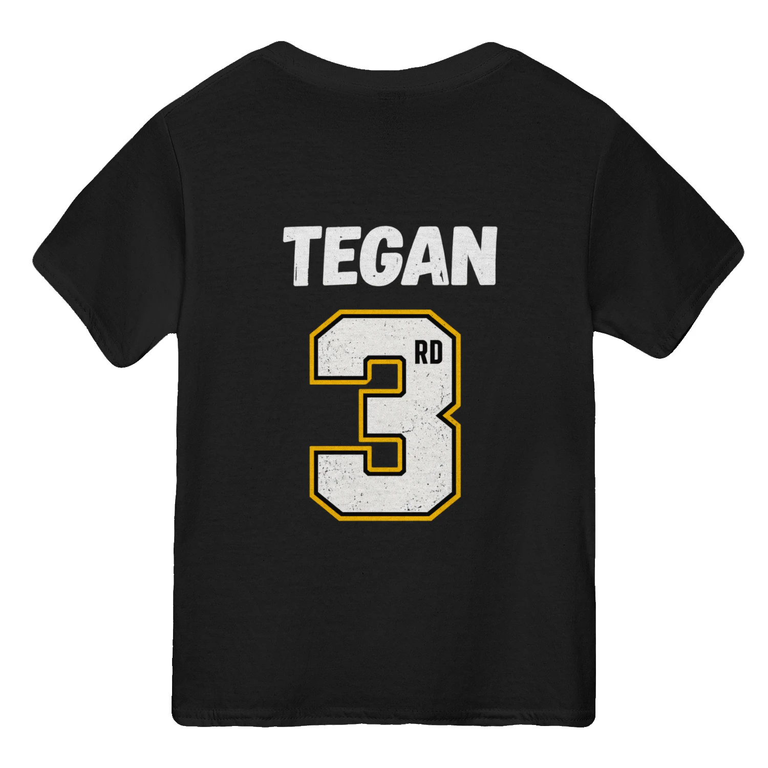 Tegan 3rd Birthday Shirt, Dirty 3rd-Y Excavator t-shirt, Construction Birthday, Front & Back