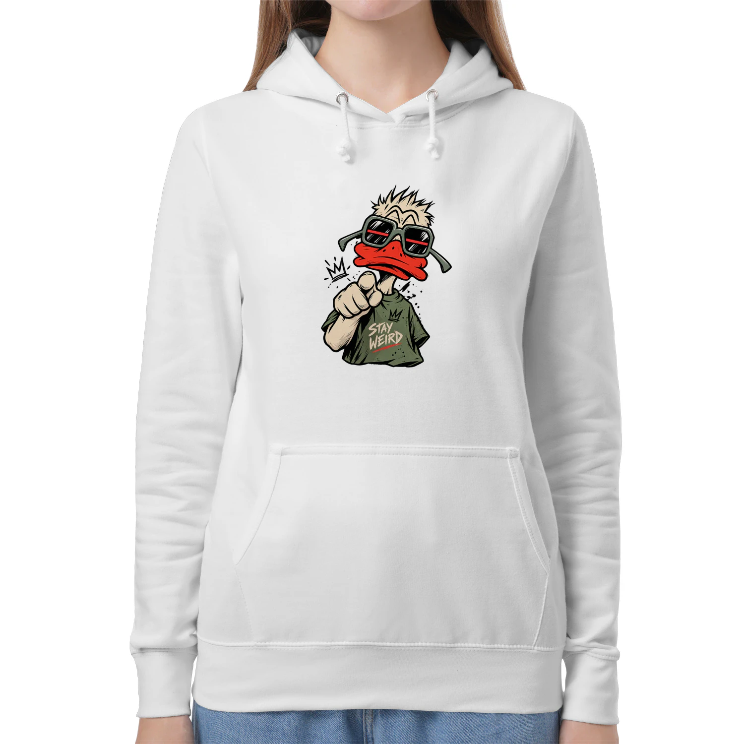 Stay Weird Duck Hoodie