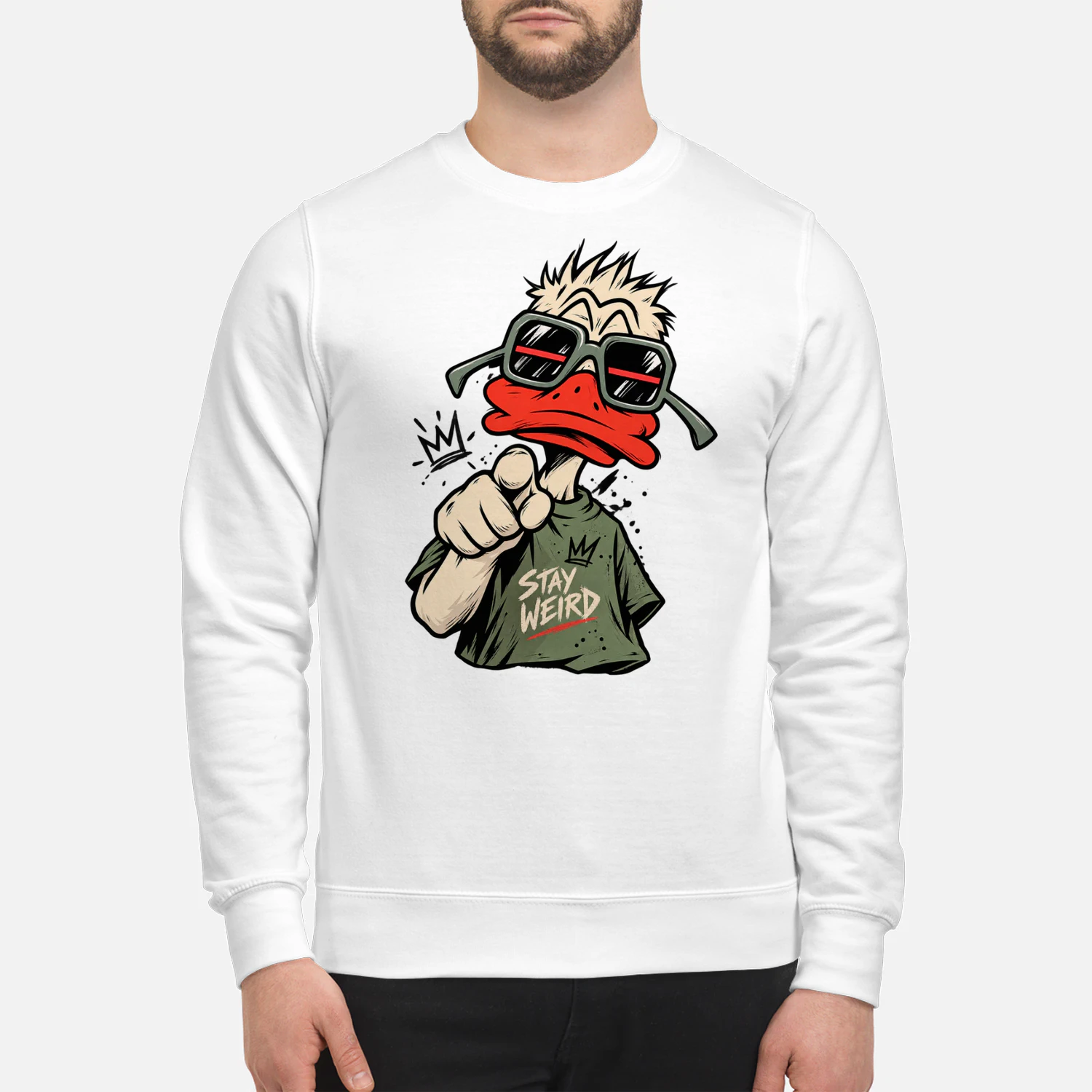 Stay Weird Duck Sweatshirt