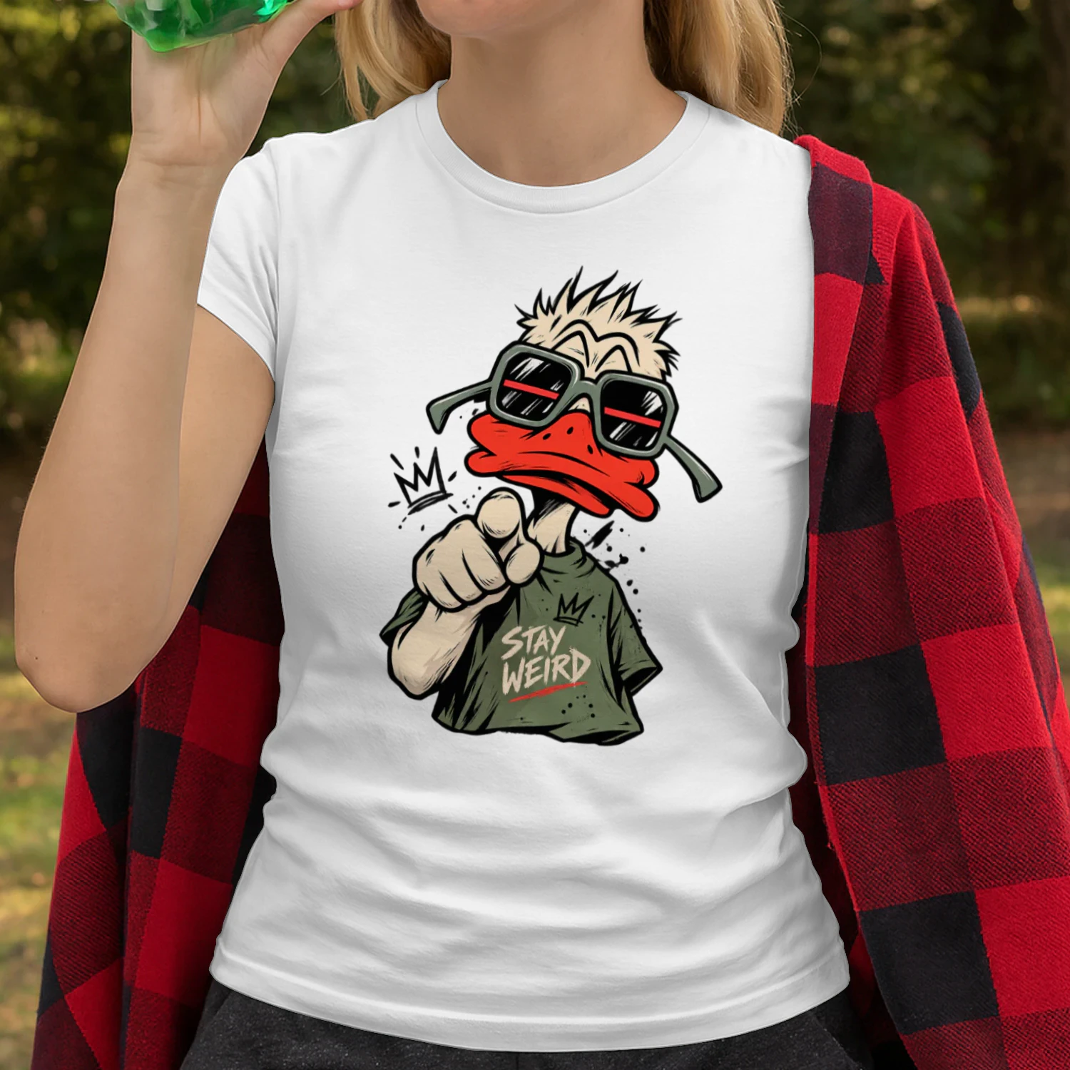 Stay Weird Duck Tee