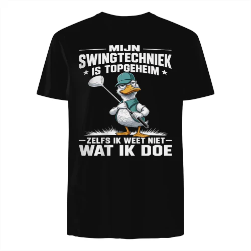 MIJN GOLF SWINGTECHNIEK IS TOPGEHEIM — ZELFS IK WEET NIET WAT IK DOE