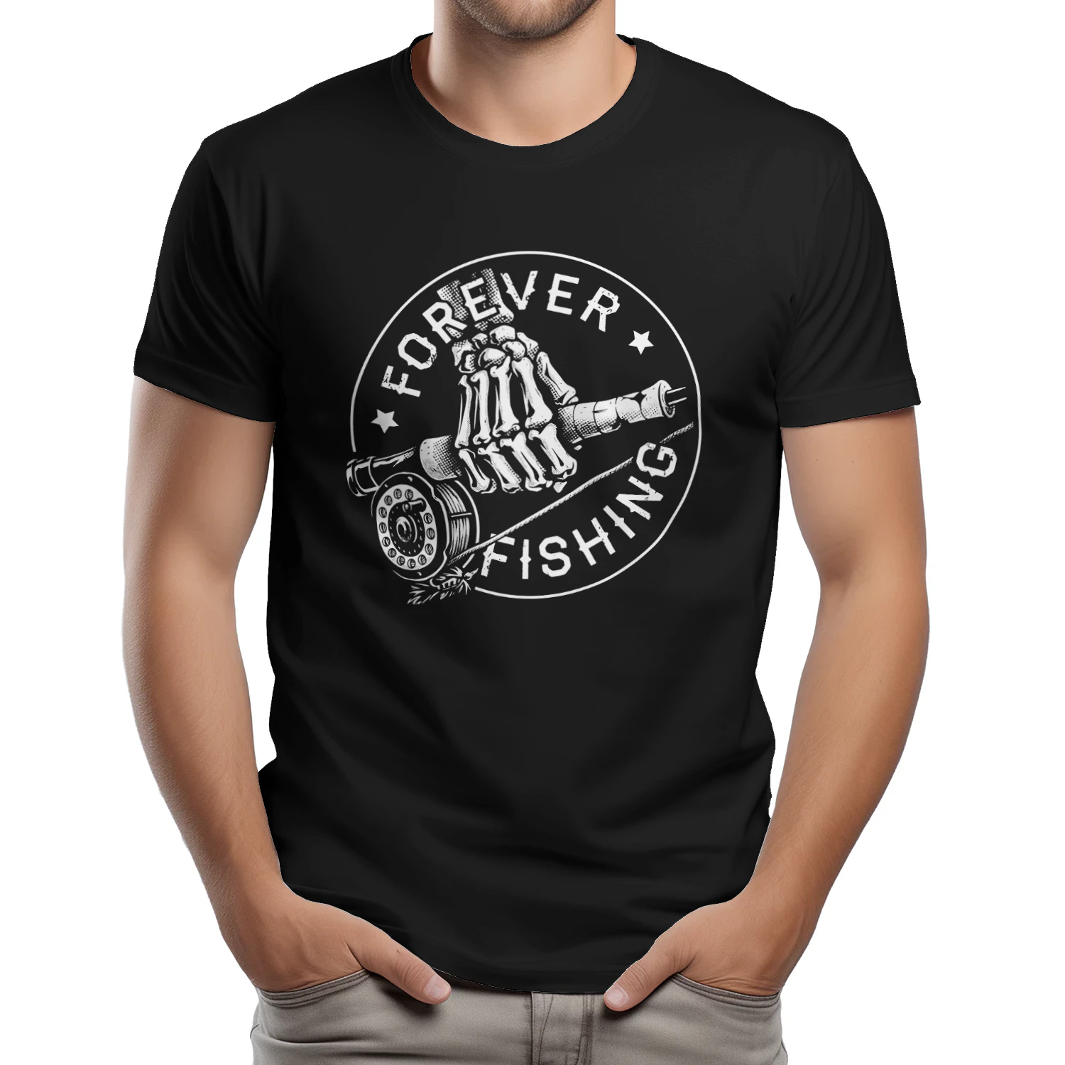 Forever Fishing – Vintage T-Shirt voor Visliefhebbers