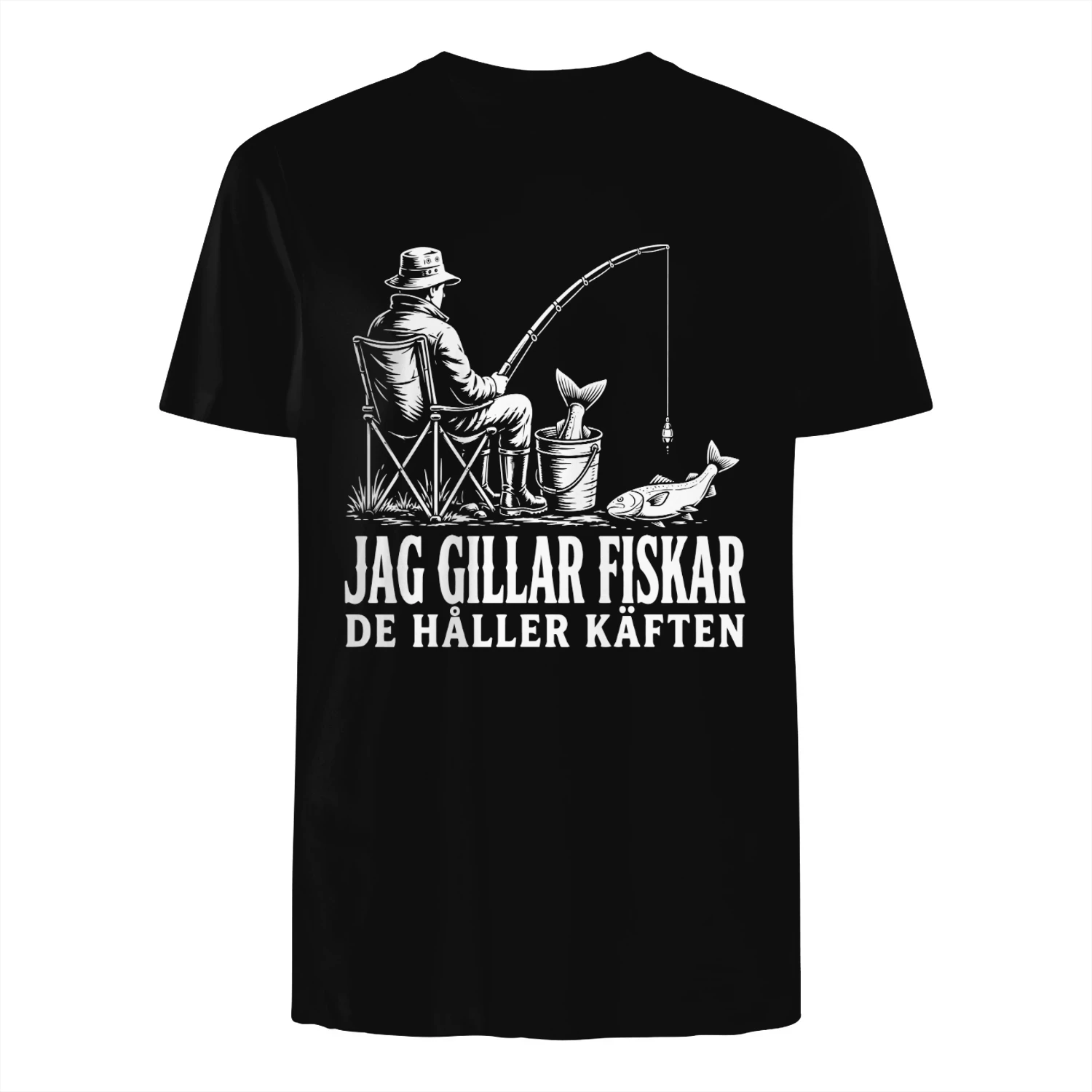 Fiskare T-Shirt | Jag Gillar Fiskar De Håller Käften