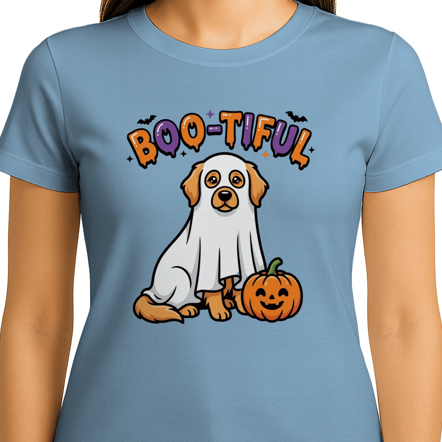 Boo-tiful Ghost Frenchie Halloween T-Shirt