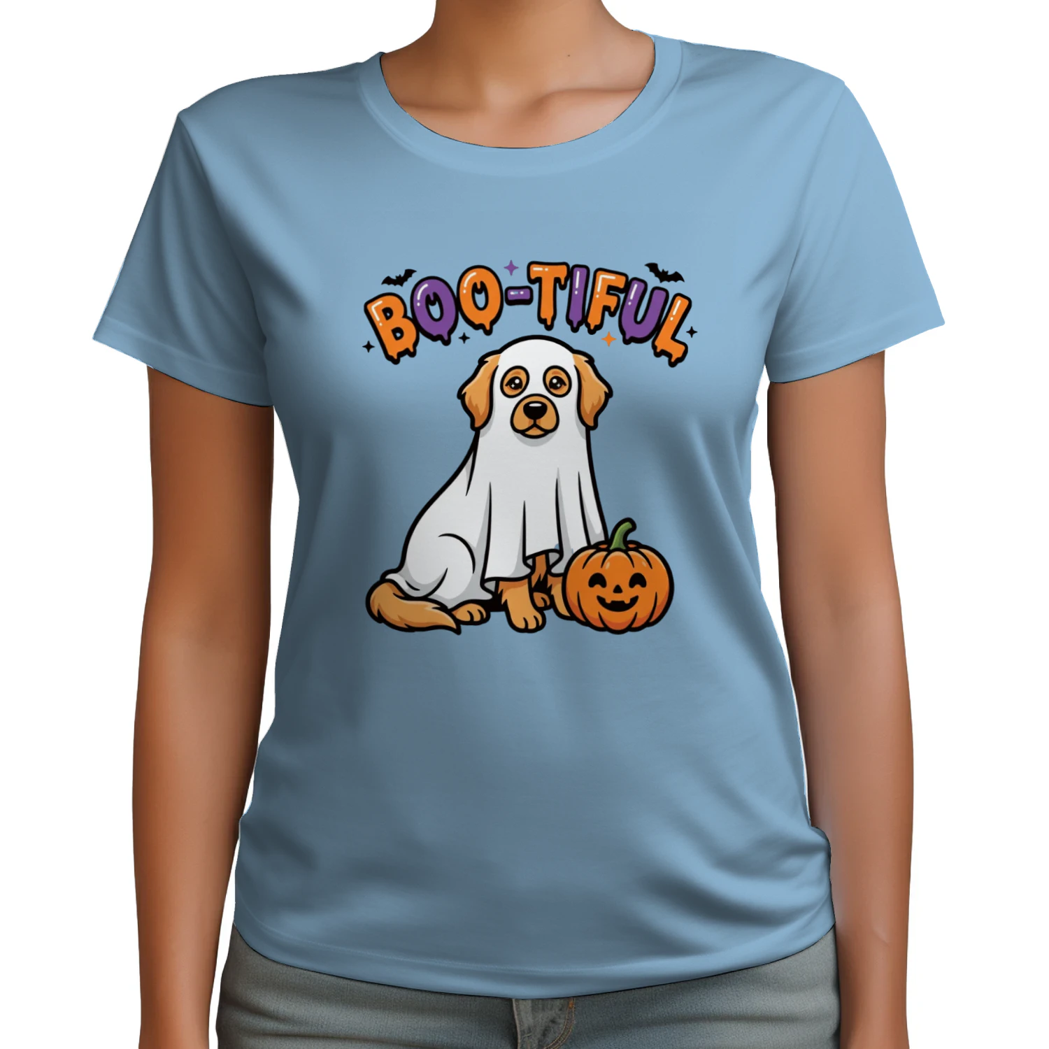 Boo-tiful Ghost Frenchie Halloween T-Shirt