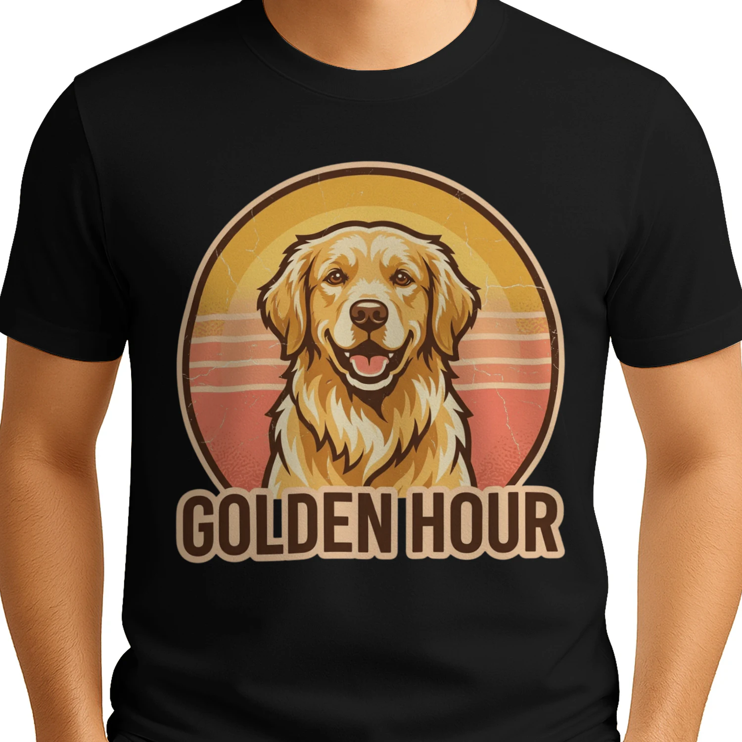 Golden Hour Golden Retriever T-Shirt