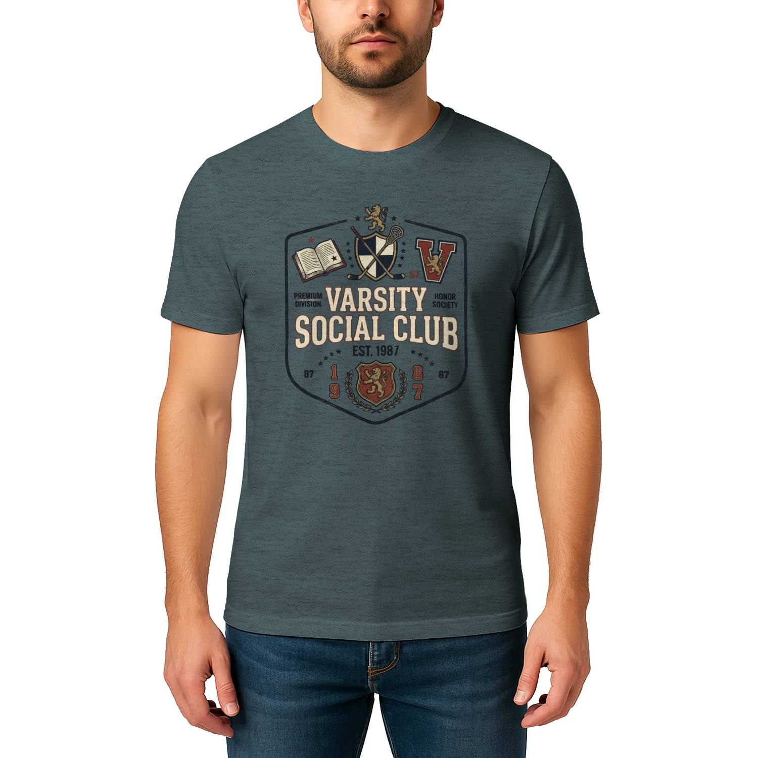 VARSITY 1987 — Vintage Athletic Club T-Shirt