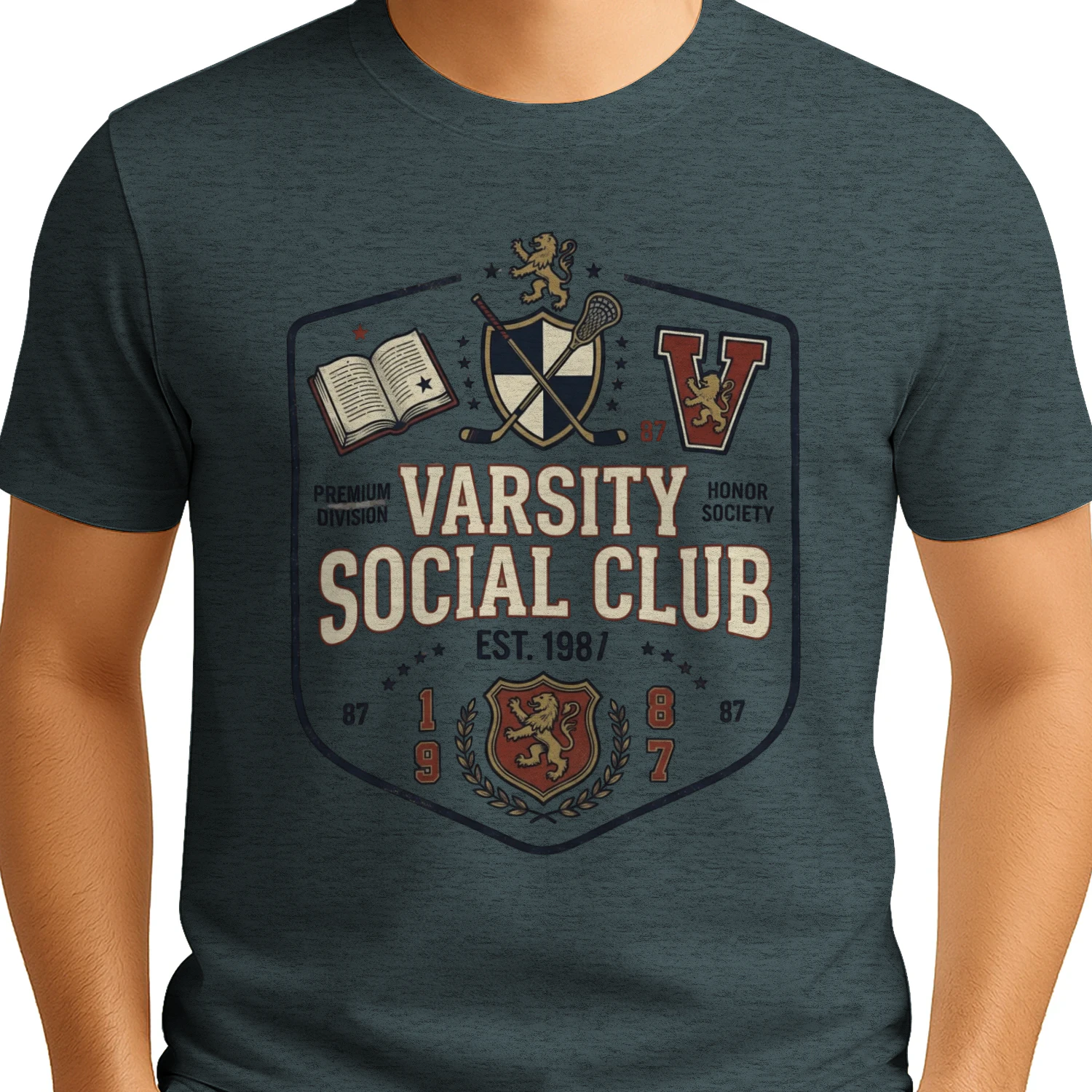 VARSITY 1987 — Vintage Athletic Club T-Shirt