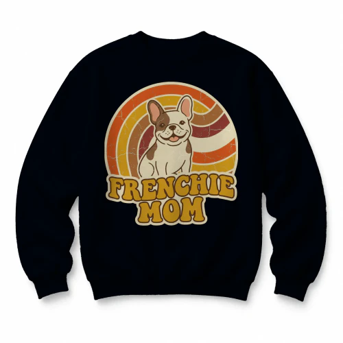 Frenchie Mom Retro Sunset