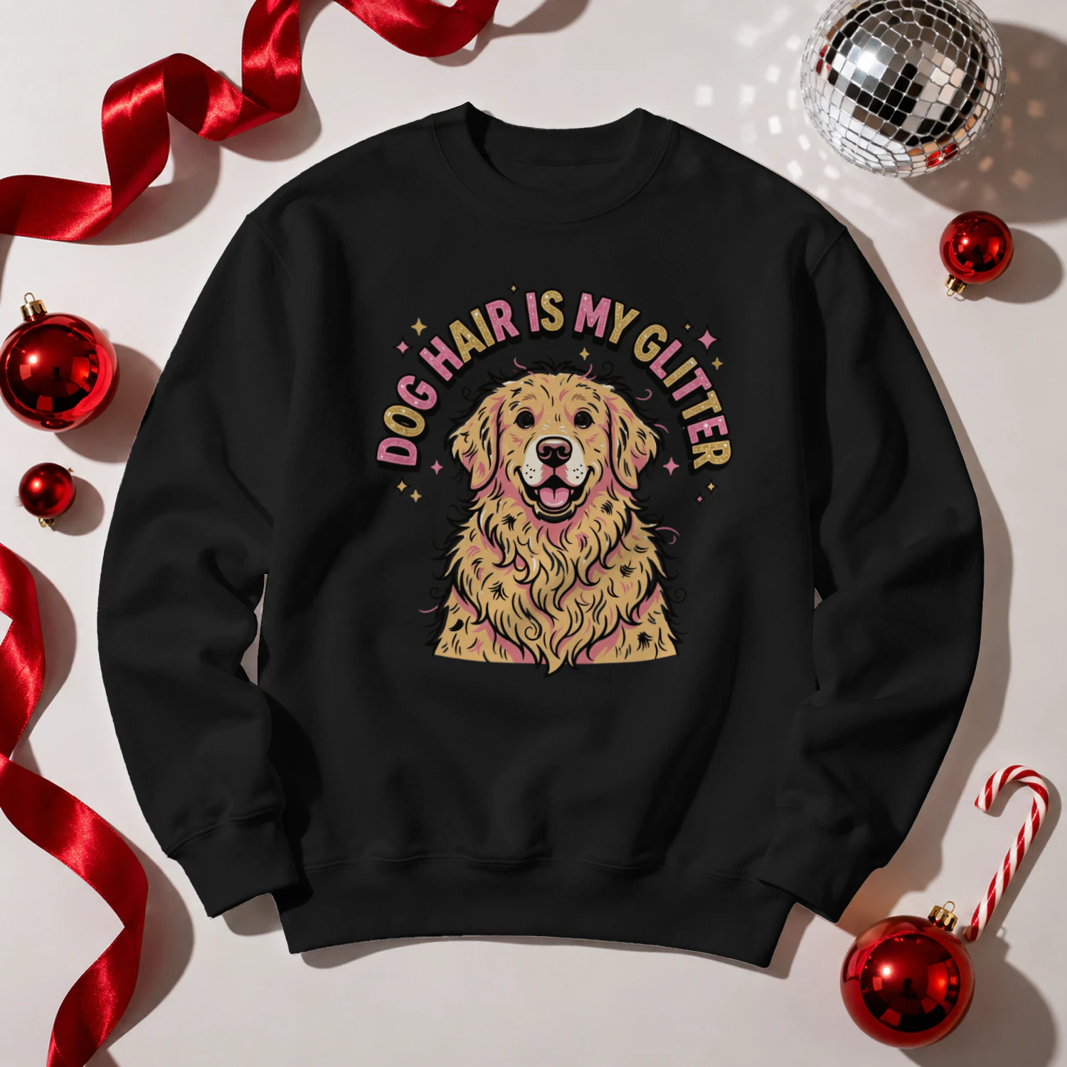Dog Hair Is My Glitter Funny T-Shirt