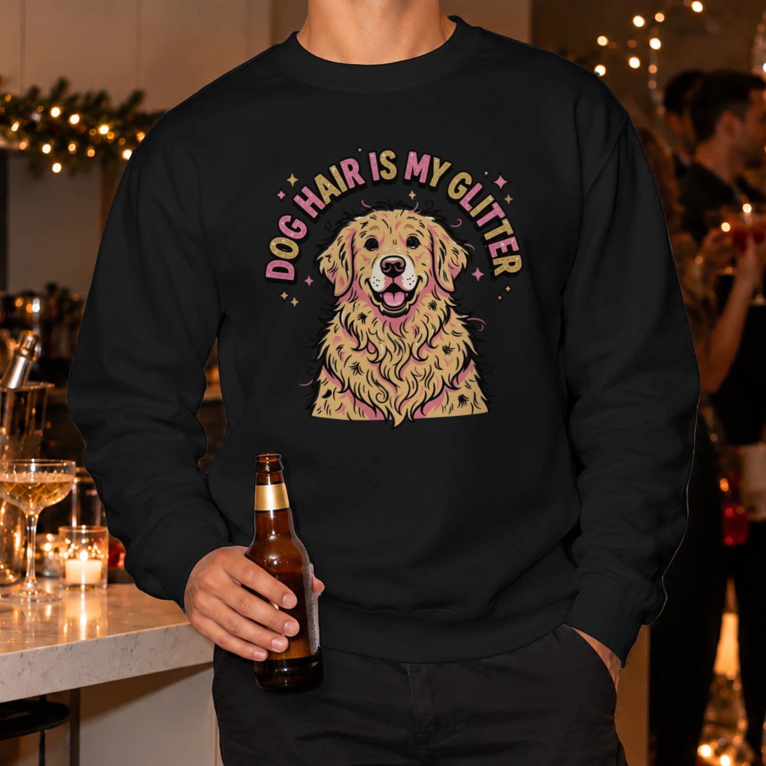 Dog Hair Is My Glitter Funny T-Shirt