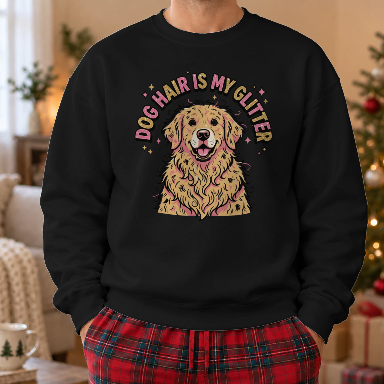 Dog Hair Is My Glitter Funny T-Shirt