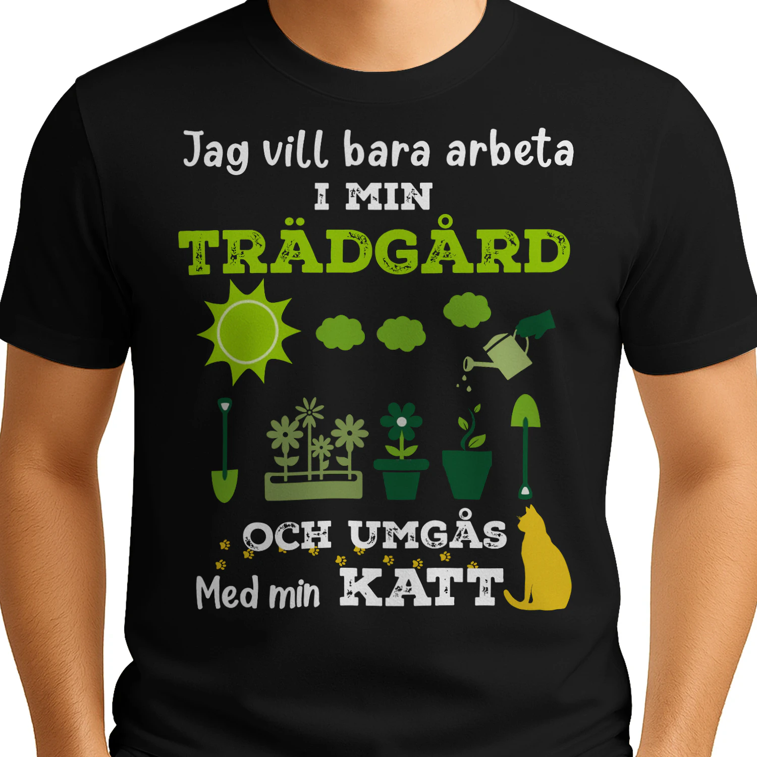 Jag vill bara arbeta i min trädgård och umgås med min katt