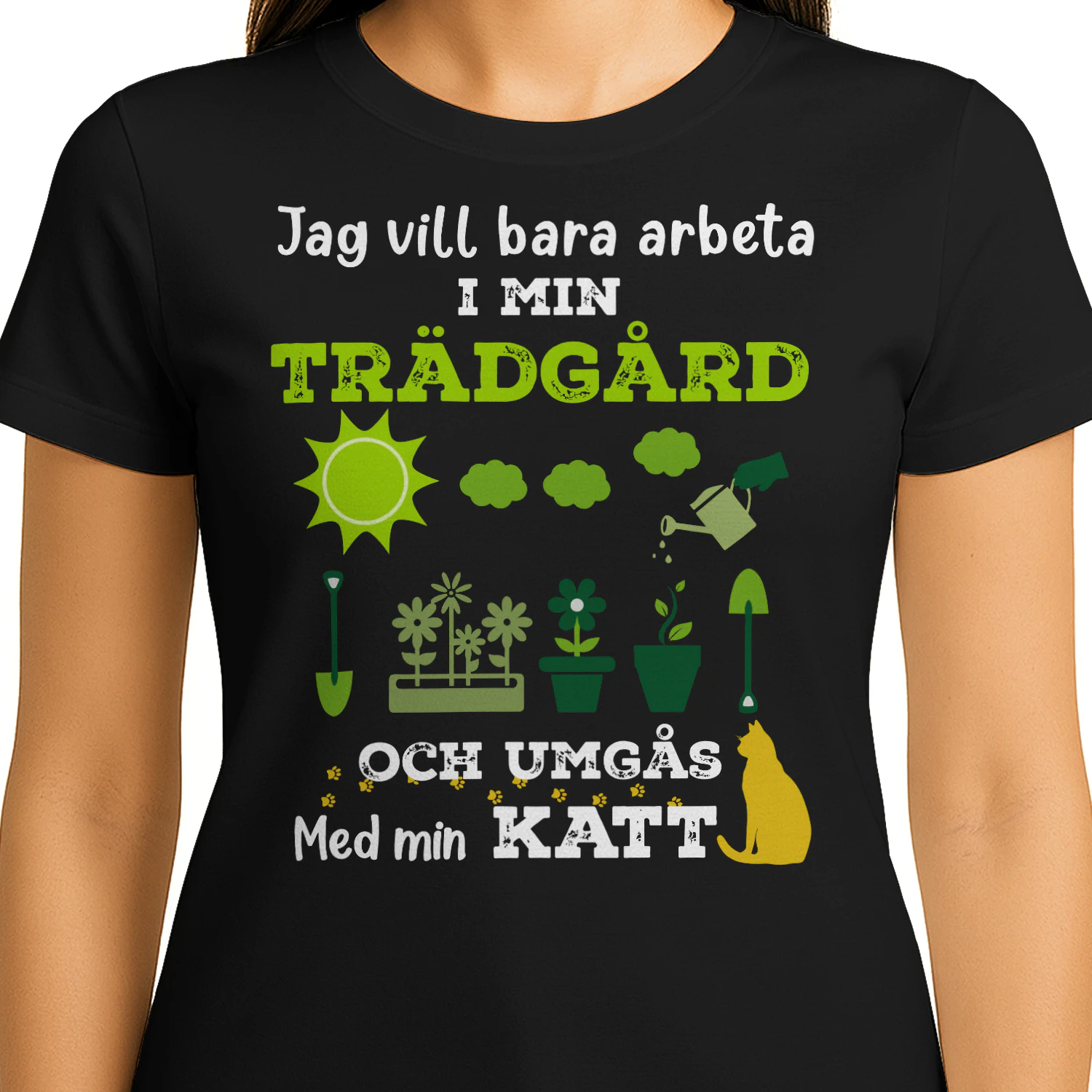 Jag vill bara arbeta i min trädgård och umgås med min katt