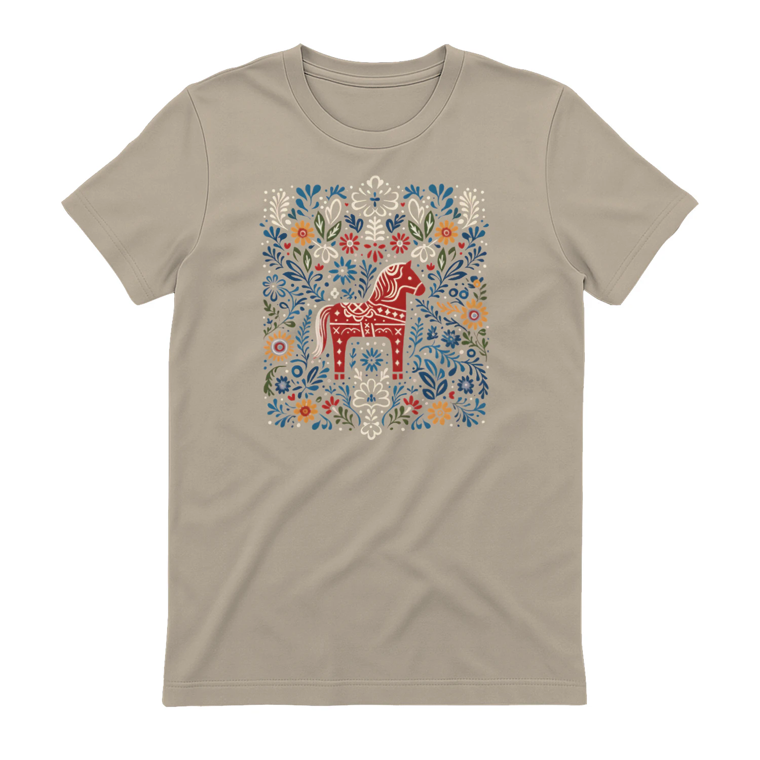 Classic Unisex T-shirt - Folkkonst Dalahäst 