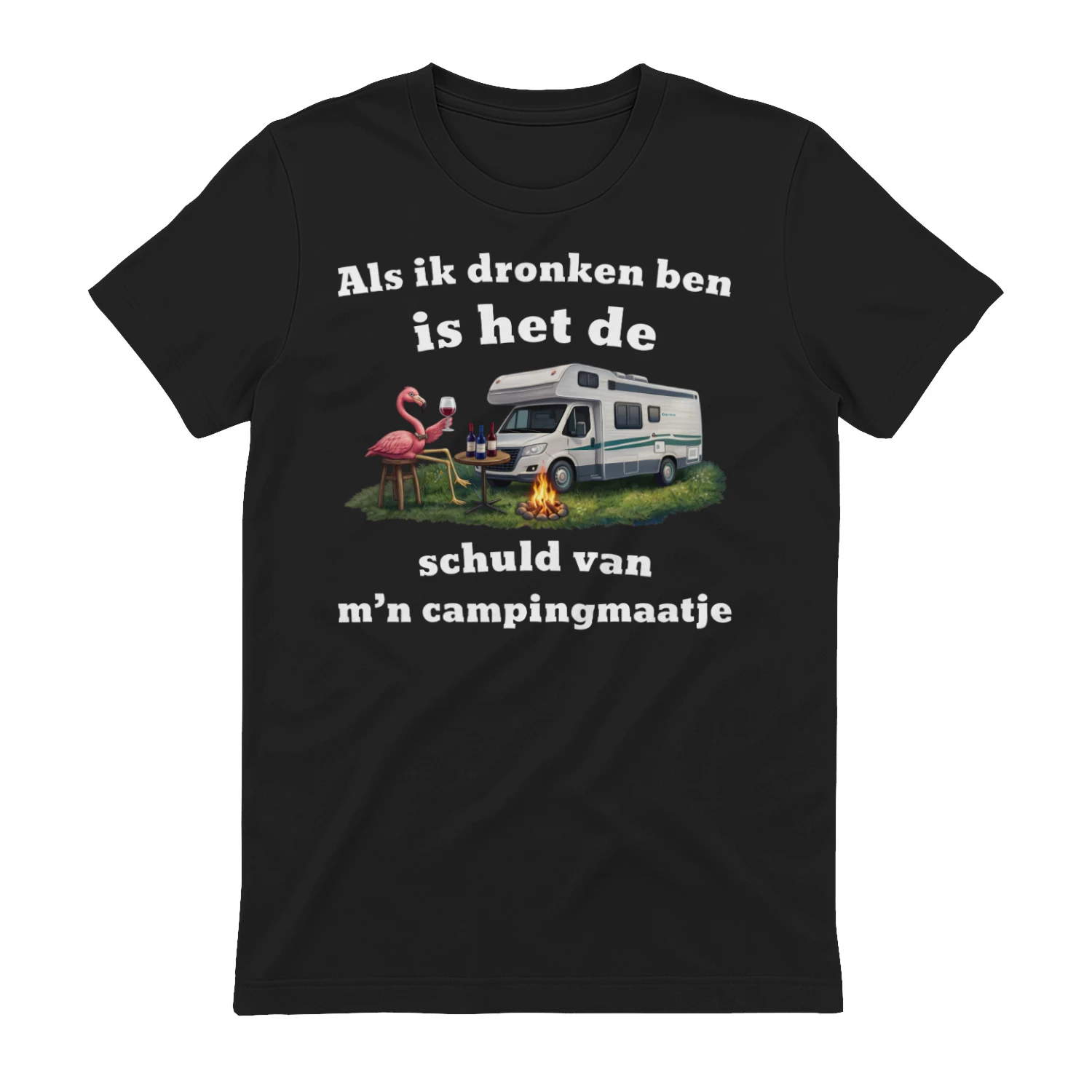 Als ik dronken ben, is het de schuld van m’n campingmaatje 
