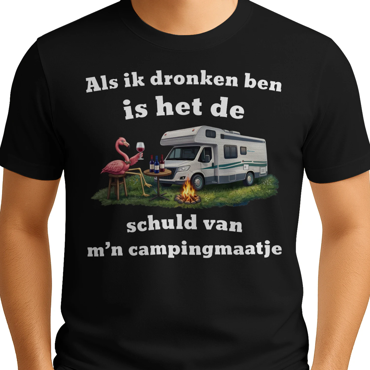 Als ik dronken ben, is het de schuld van m’n campingmaatje 