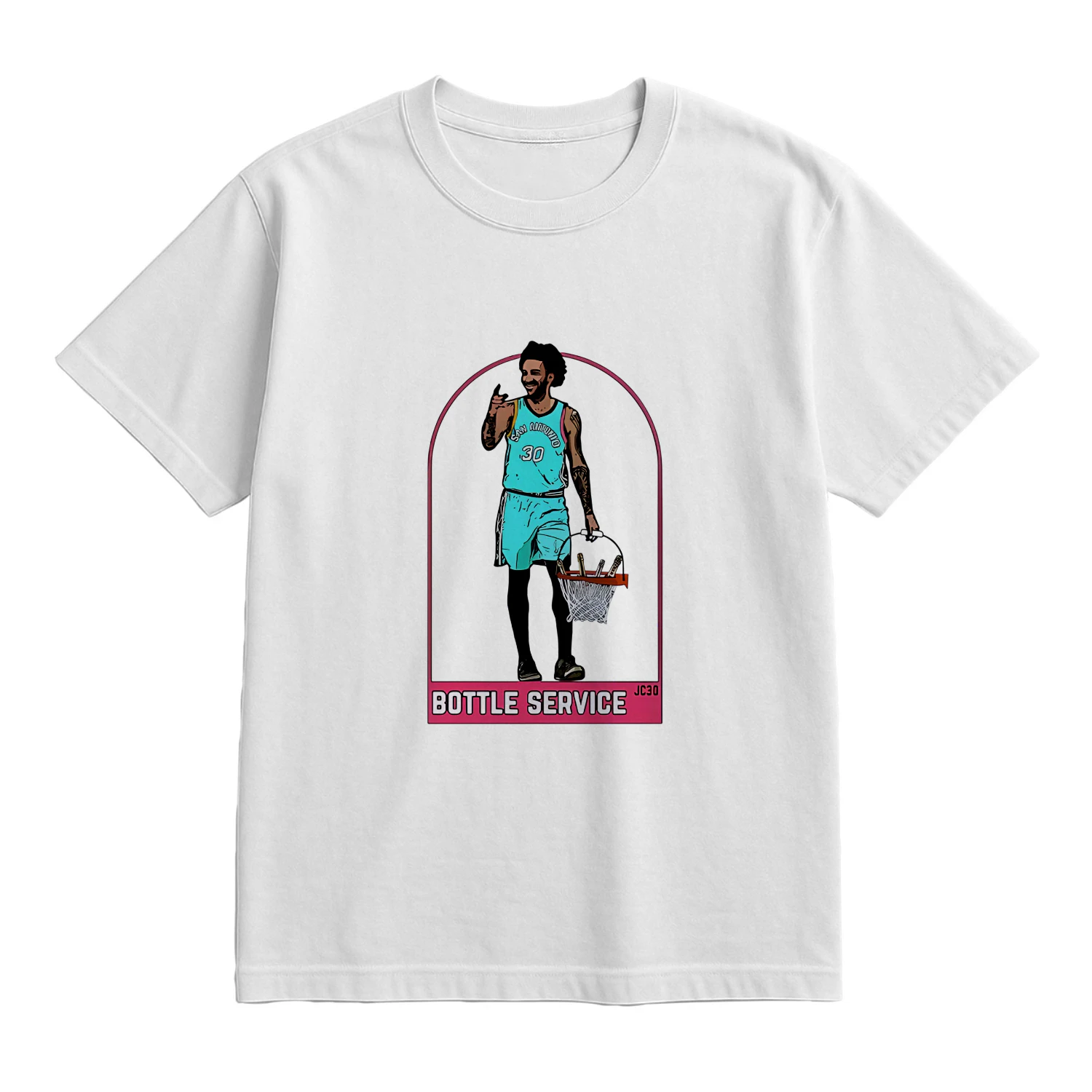 Julian Champagnie San Antonio Spurs NBA Bottle Service shirt
