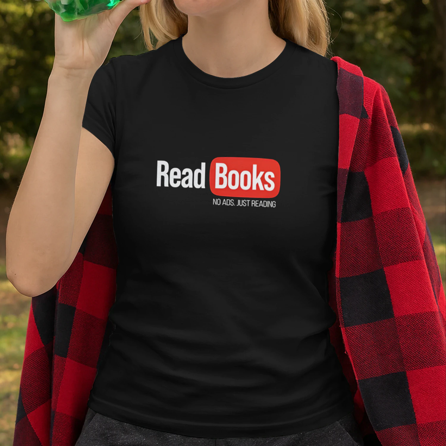 Read Books no ads just reading shirt
