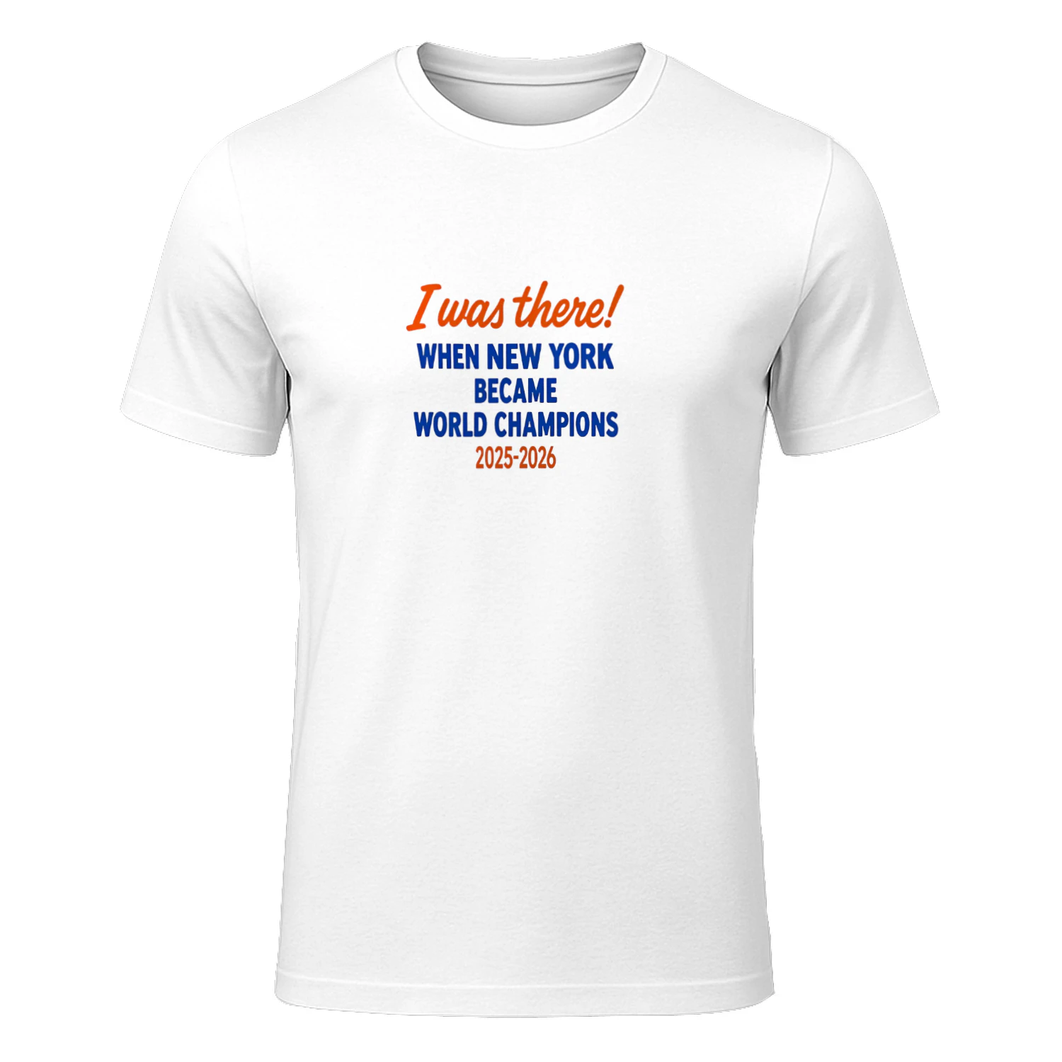 New York Knicks NBA I was there when became world champions 2025-2026 shirt