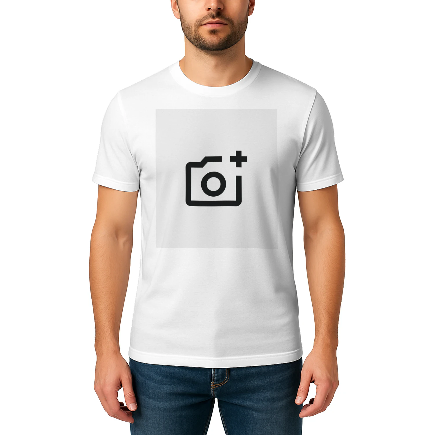 Custom Photo Heavy Cotton T-shirt – Upload Your Own Image, Logo or Artwork | Personalized Unisex Tee