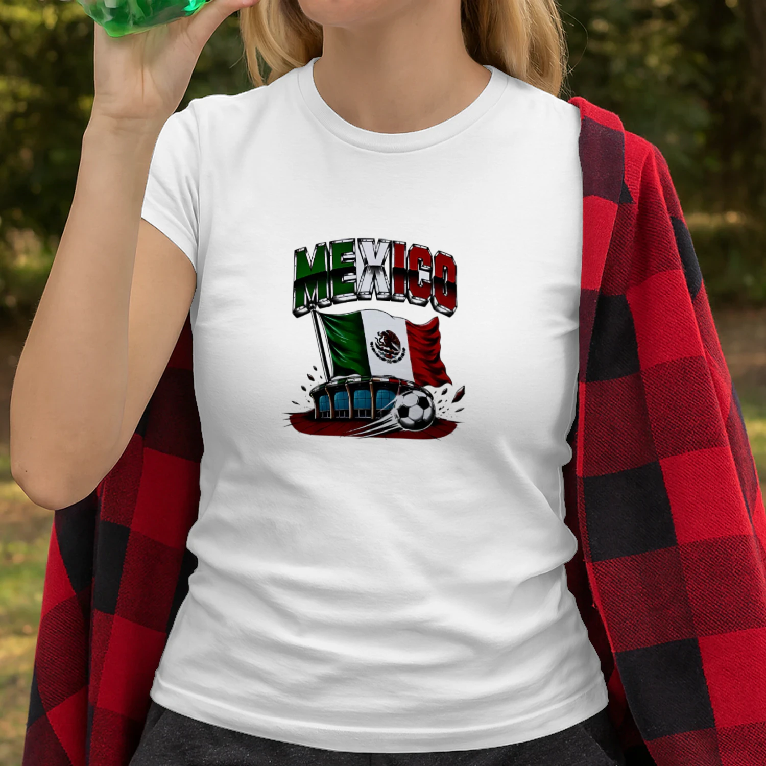Mexico Soccer Team Stadium Flag Mexico graphic shirt