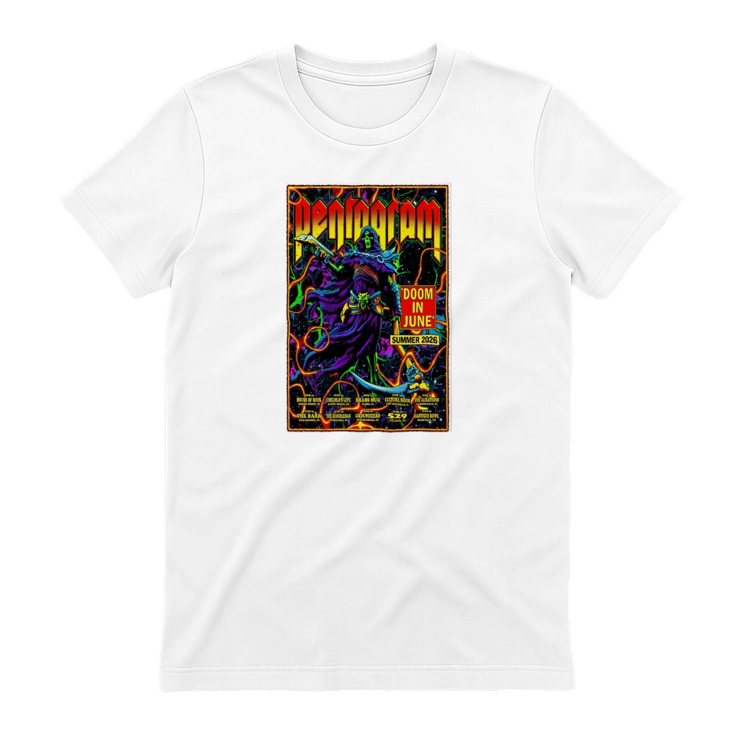 Official Pentagram Tour Summer 2026 Poster Shirt