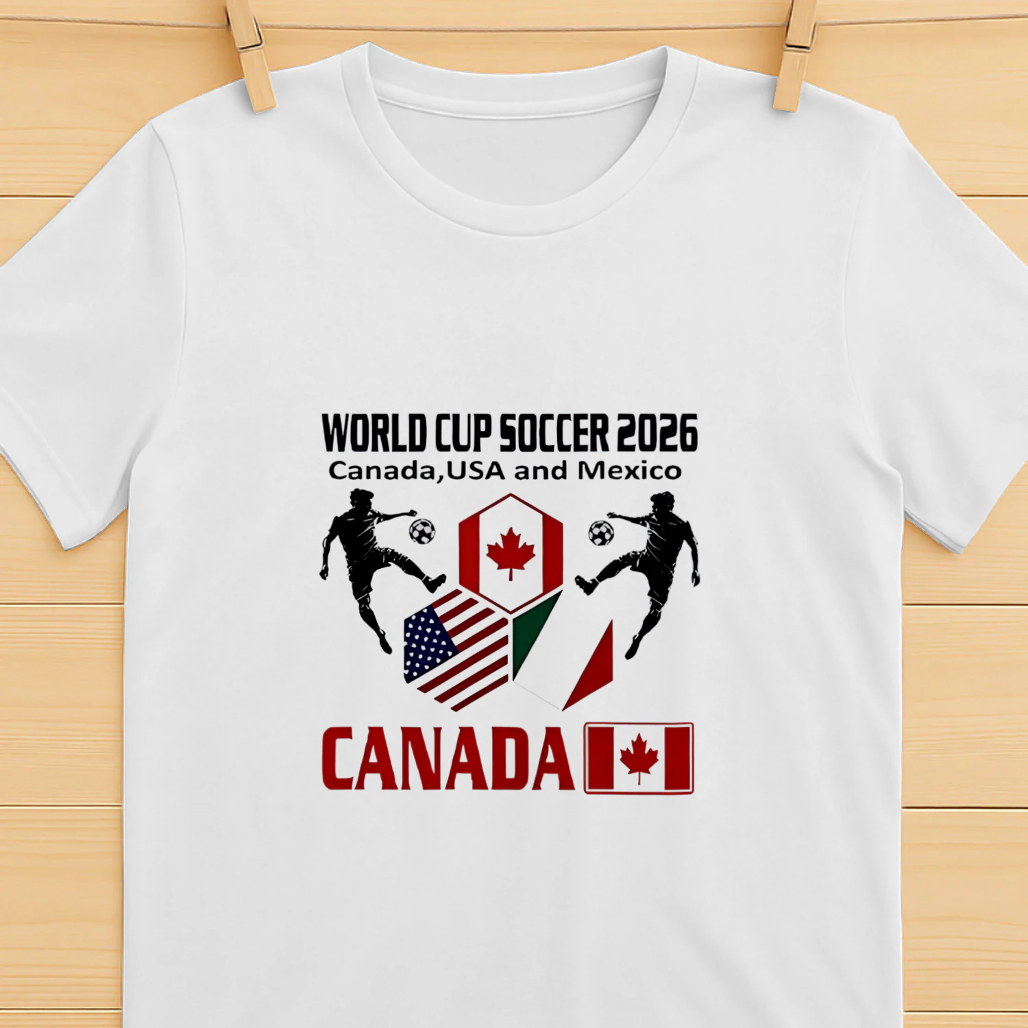 World Cup Soccer 2026 Canada USA and Mexico shirt