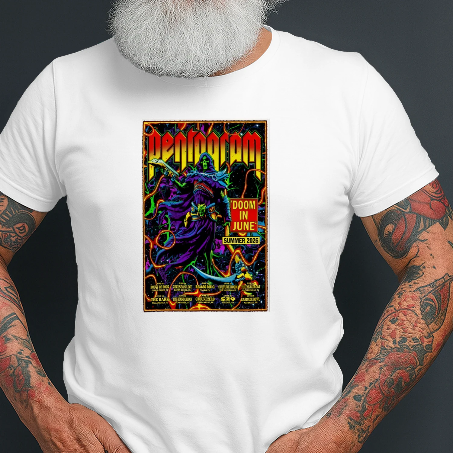 Official Pentagram Tour Summer 2026 Poster Shirt
