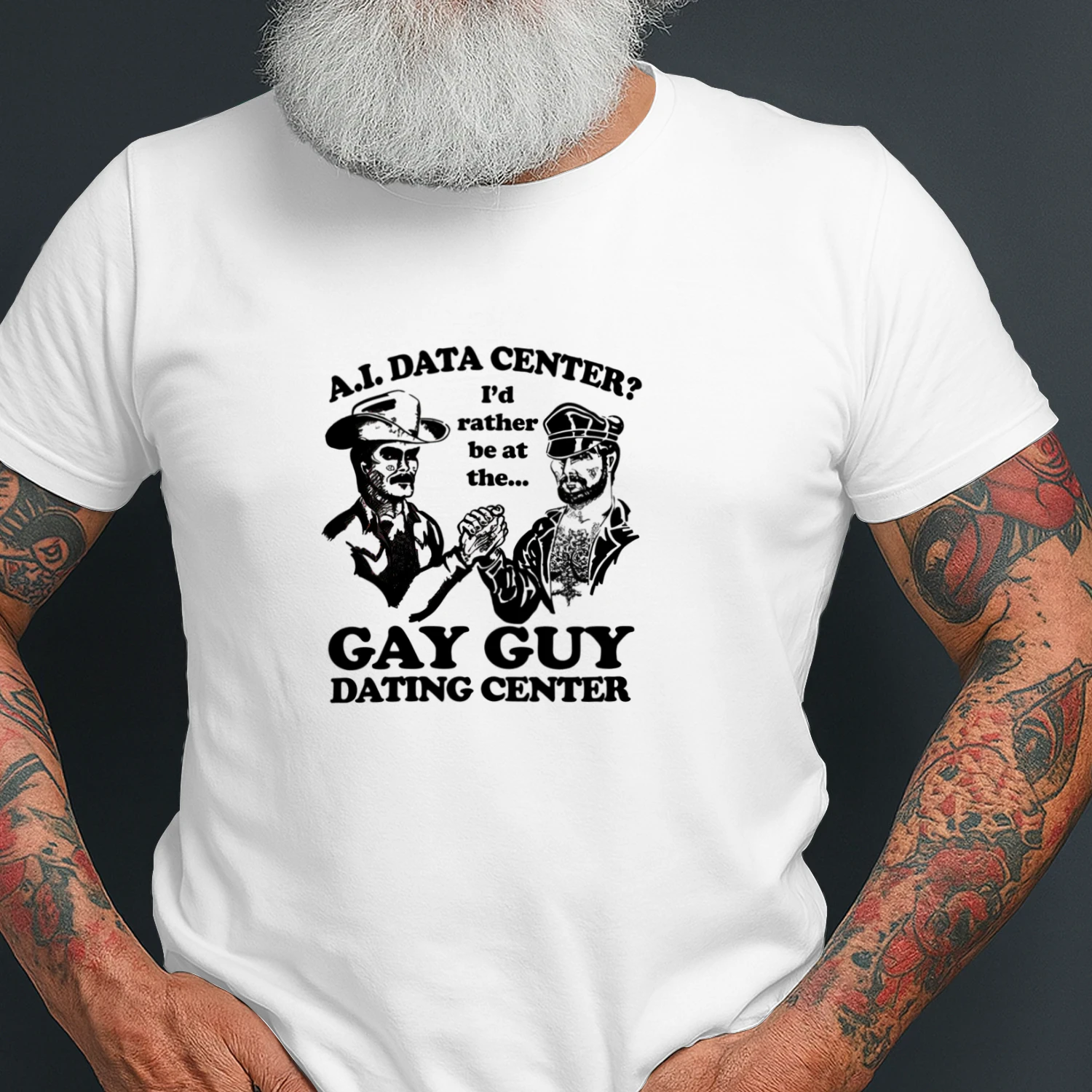 AI Data Center I'd Rather Be At The Gay Guy Dating Center.