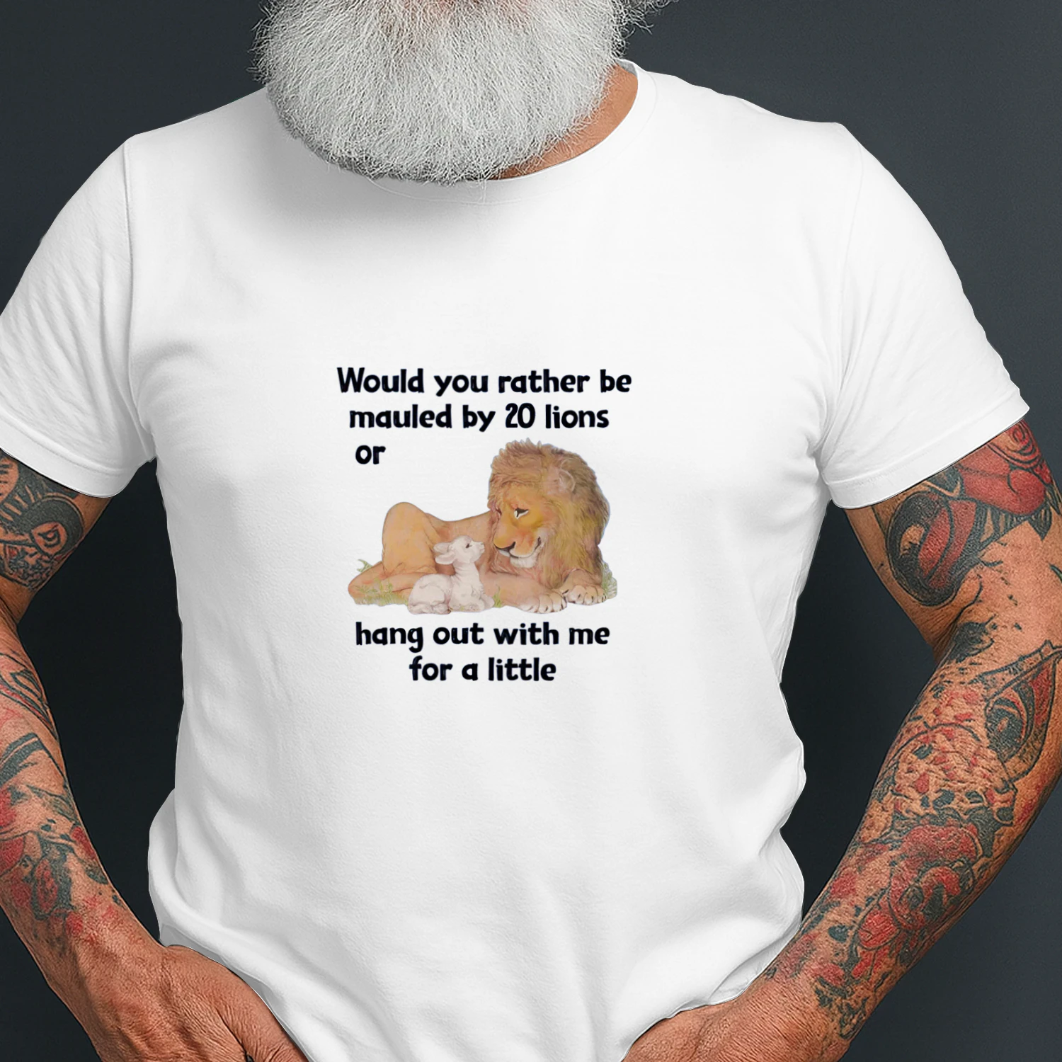 Would You Rather Be Mauled By 20 Lions Or Hang Out With Me For A Little shirt