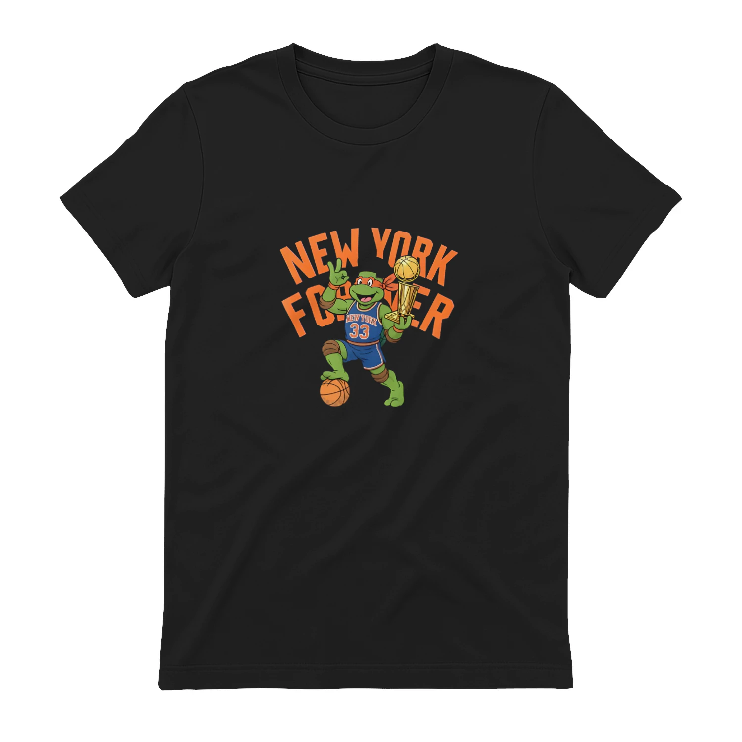Patrick Ewing New York Knicks NBA Teenage Mutant Ninja Turtles New York Forever shirt